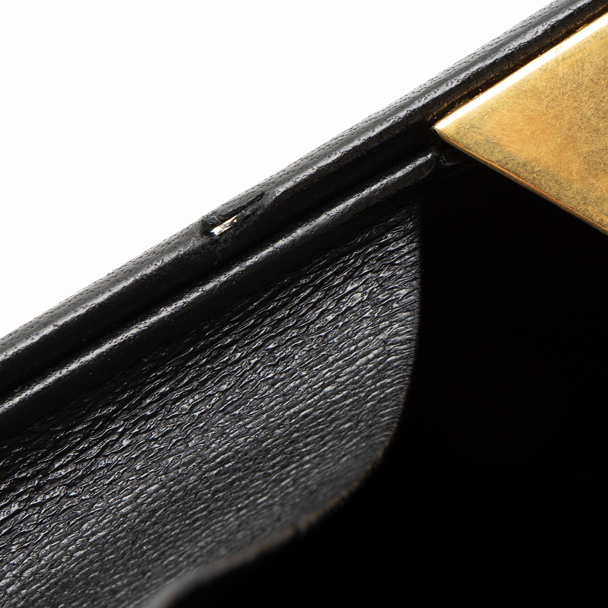 Saint Laurent Lambskin Monogram Pyramid Clutch