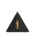 Saint Laurent Lambskin Monogram Pyramid Clutch