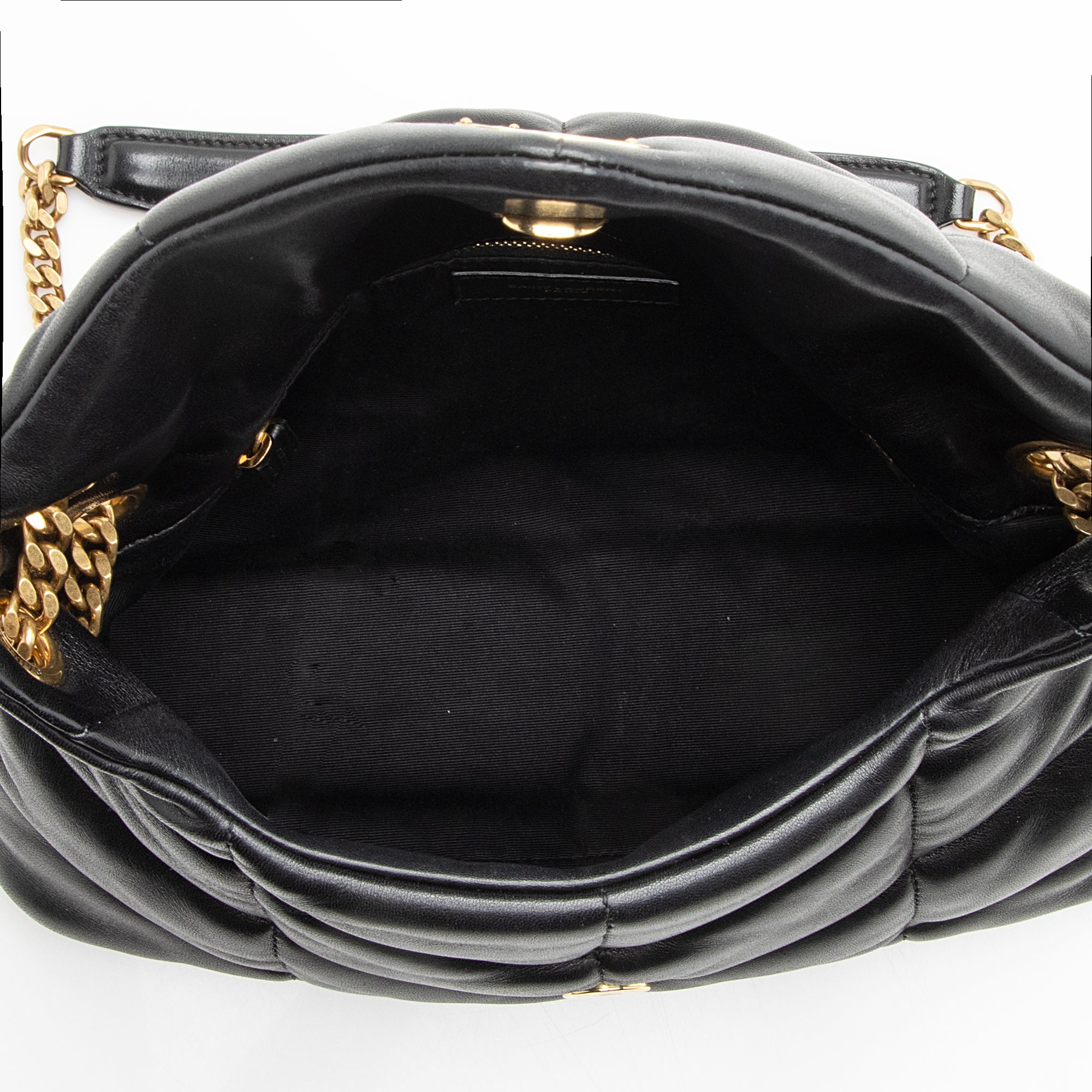 Saint Laurent Lambskin Puffer LouLou Small Shoulder Bag (SHF-22808)