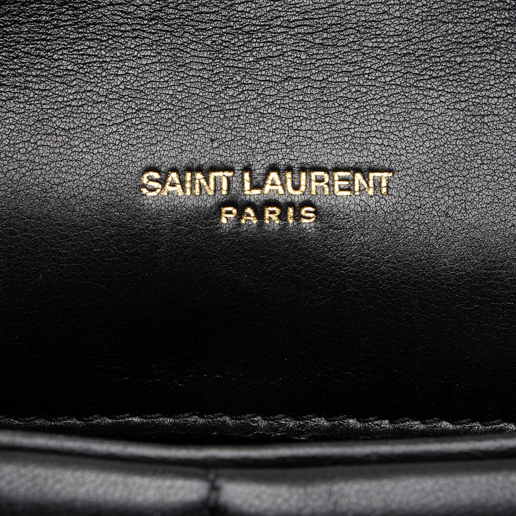 Saint Laurent Lambskin Puffer LouLou Small Shoulder Bag (SHF-22808)