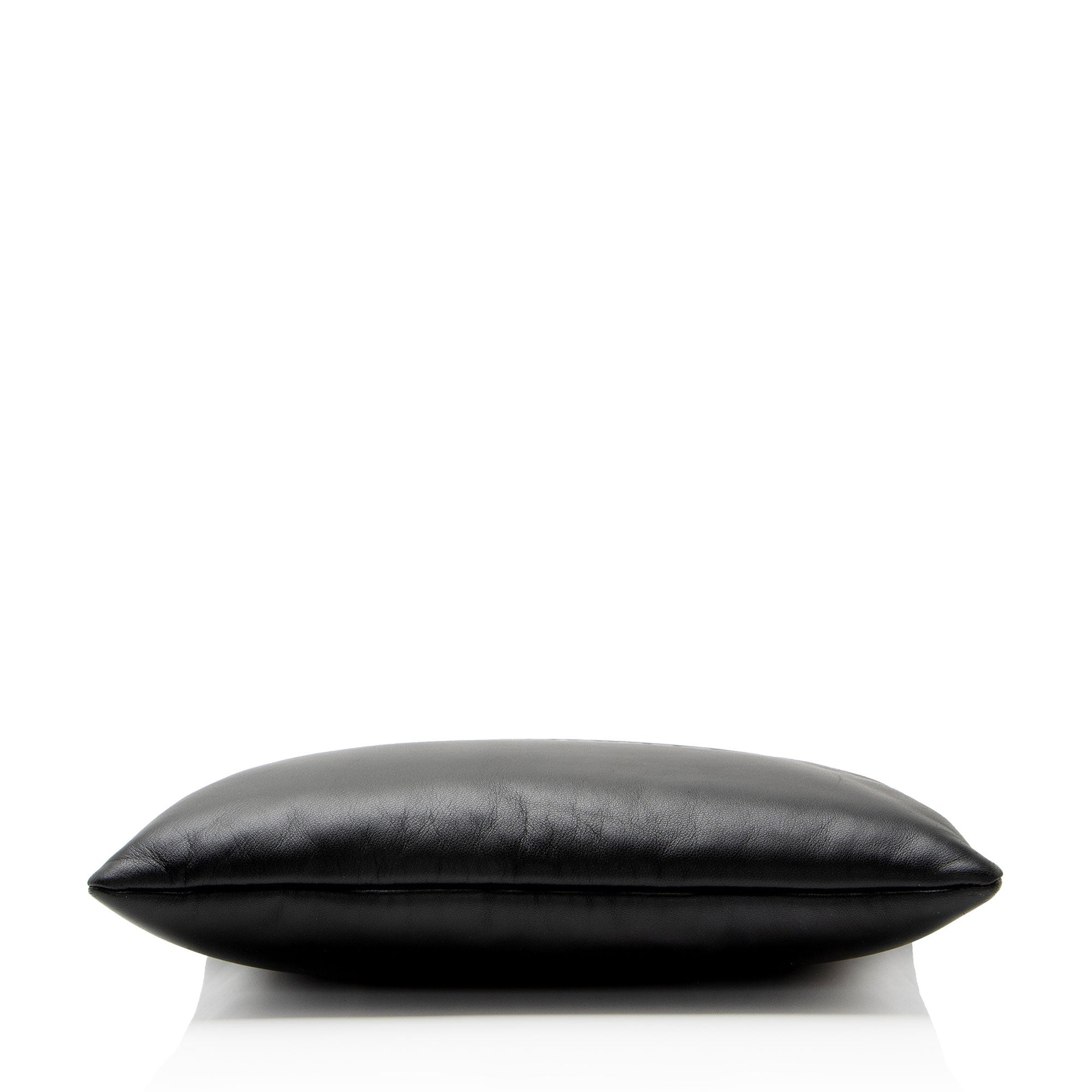 Saint Laurent Lambskin Logo Puffy Pouch