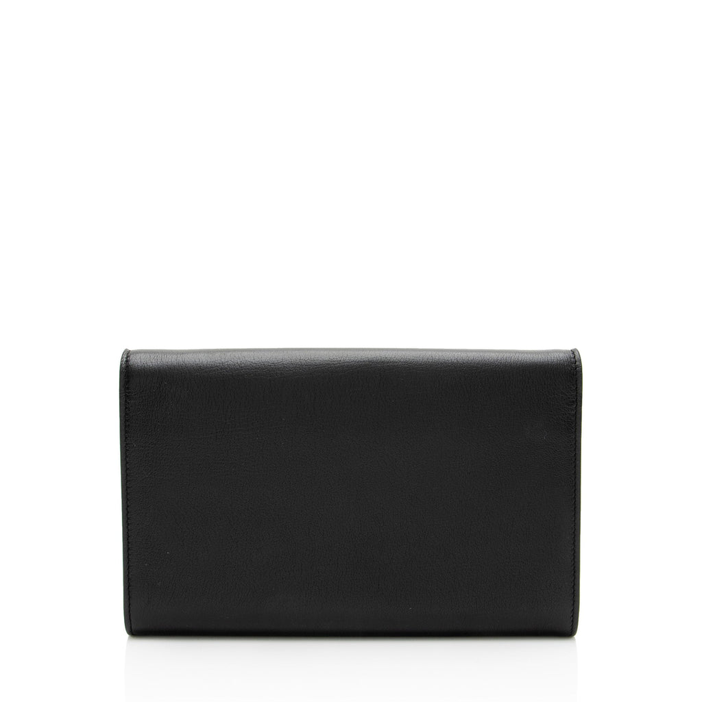 Saint Laurent Leather Belle de Jour Chain Wallet