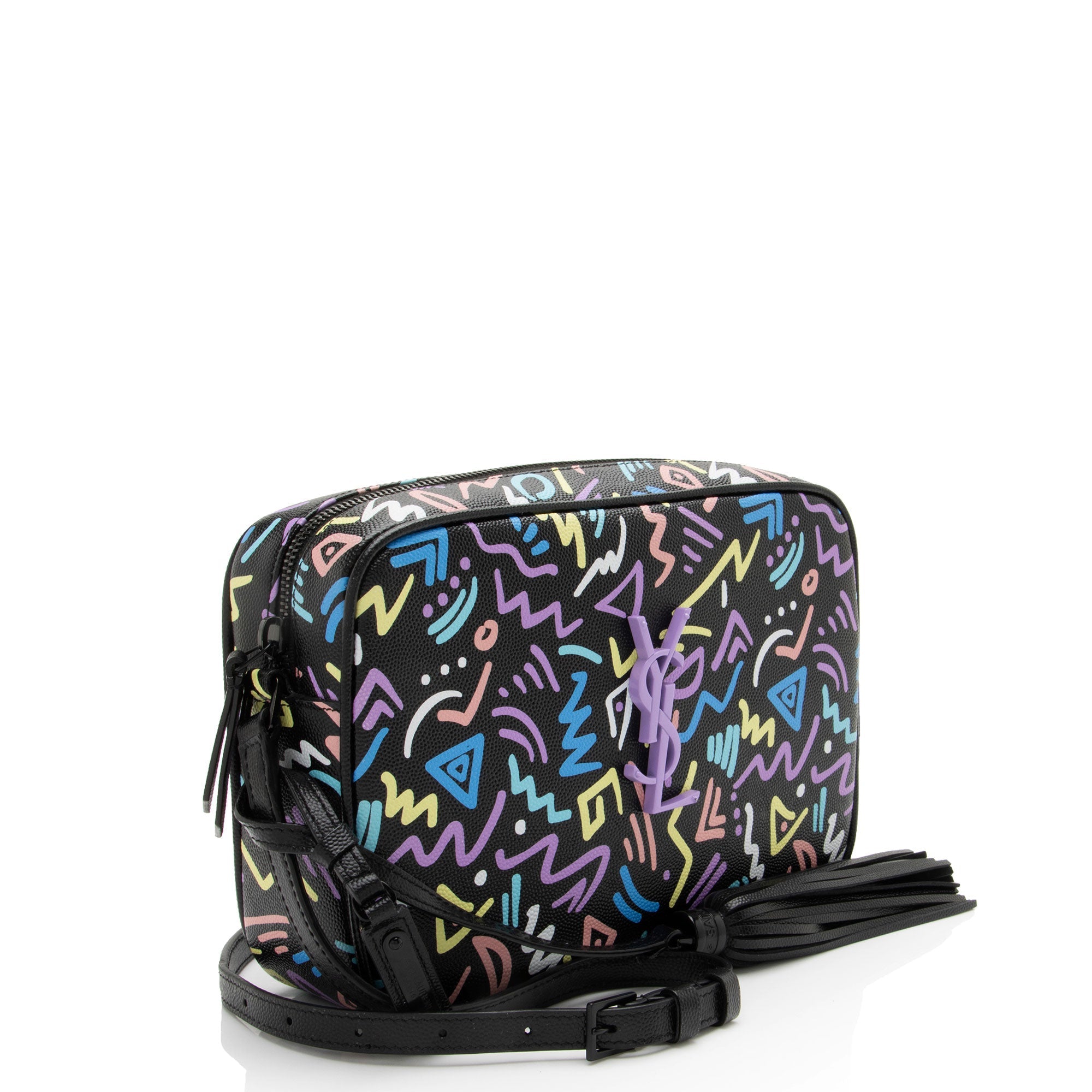 Saint Laurent Leather Graffiti Lou Camera Bag