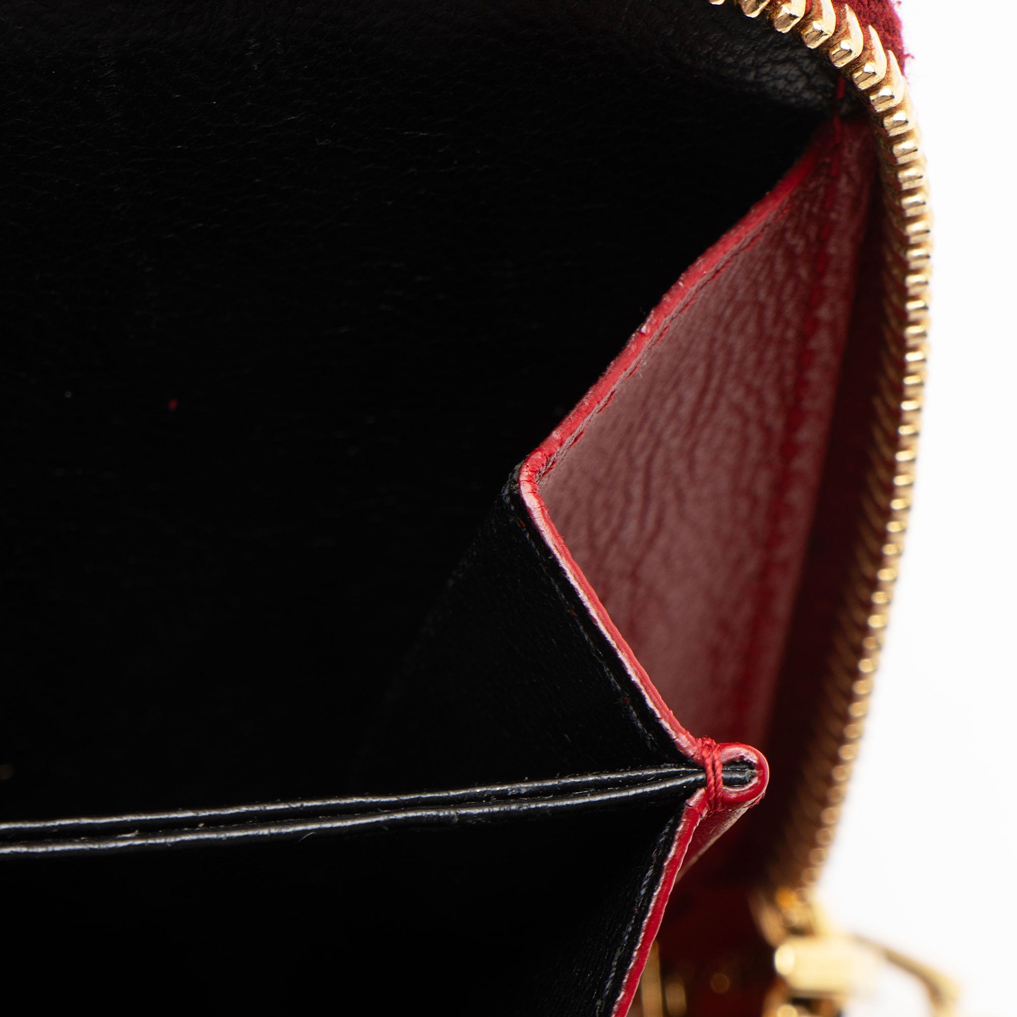 Saint Laurent Leather Monogram Belle du Jour Compact Wallet