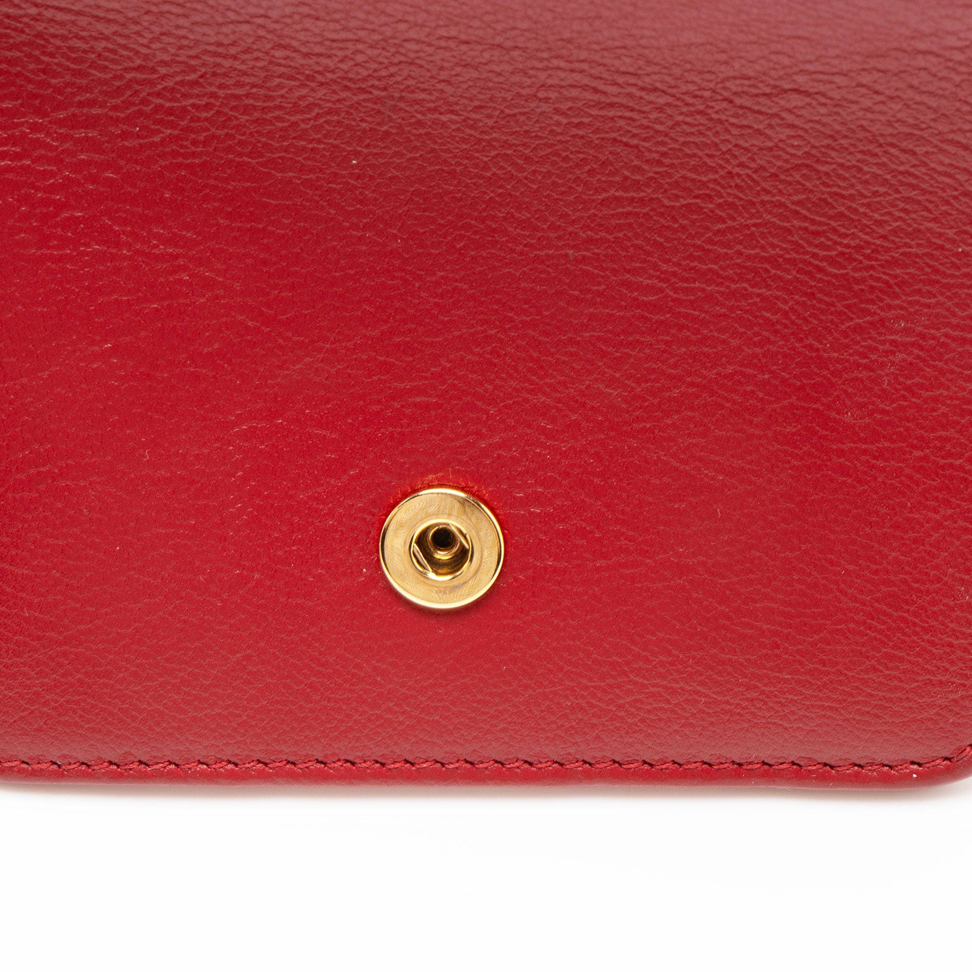 Saint Laurent Leather Monogram Belle du Jour Compact Wallet