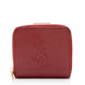 Saint Laurent Leather Monogram Belle du Jour Compact Wallet