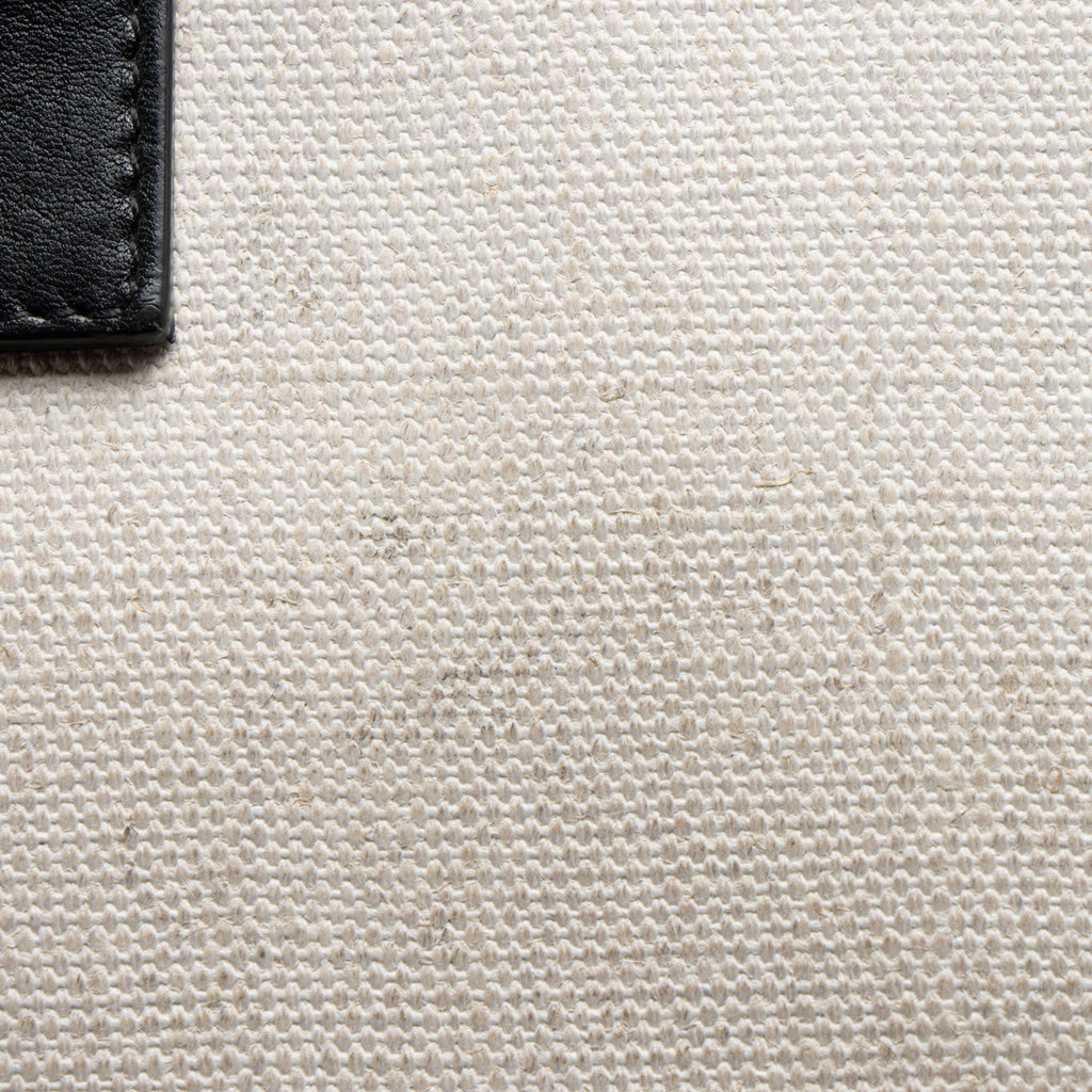 Saint Laurent Linen Calfskin Rive Gauche N/S Tote