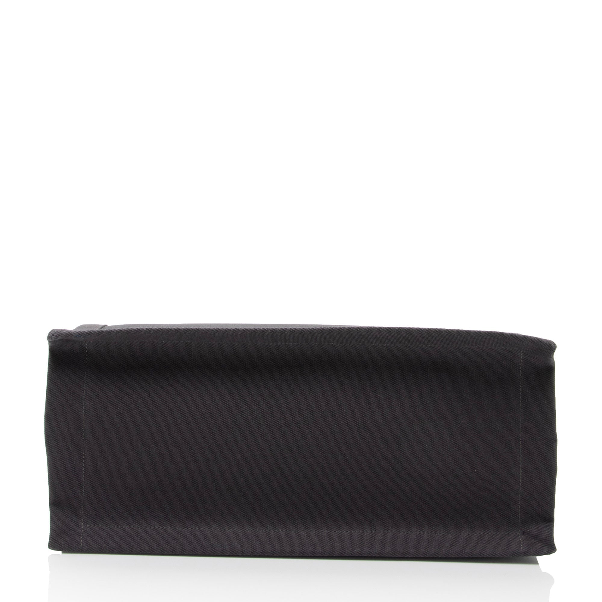 Saint Laurent Linen Calfskin Rive Gauche N/S Tote