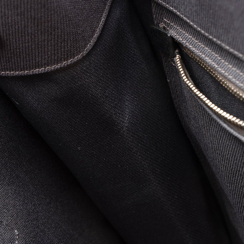 Saint Laurent Linen Calfskin Rive Gauche N/S Tote