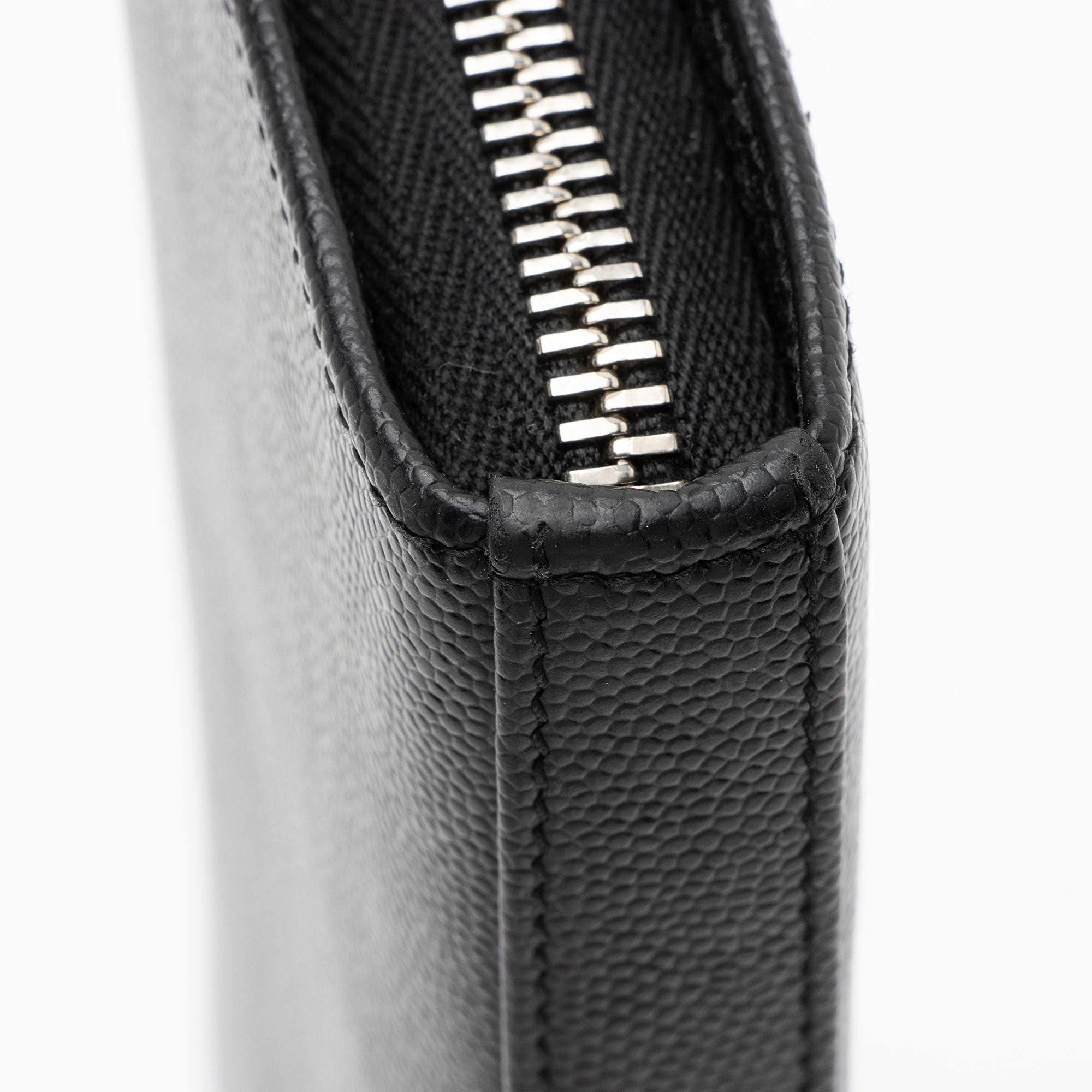 Saint Laurent Grain de Poudre Zip Around Wallet