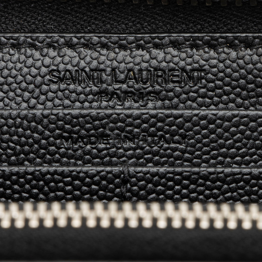 Saint Laurent Grain de Poudre Zip Around Wallet