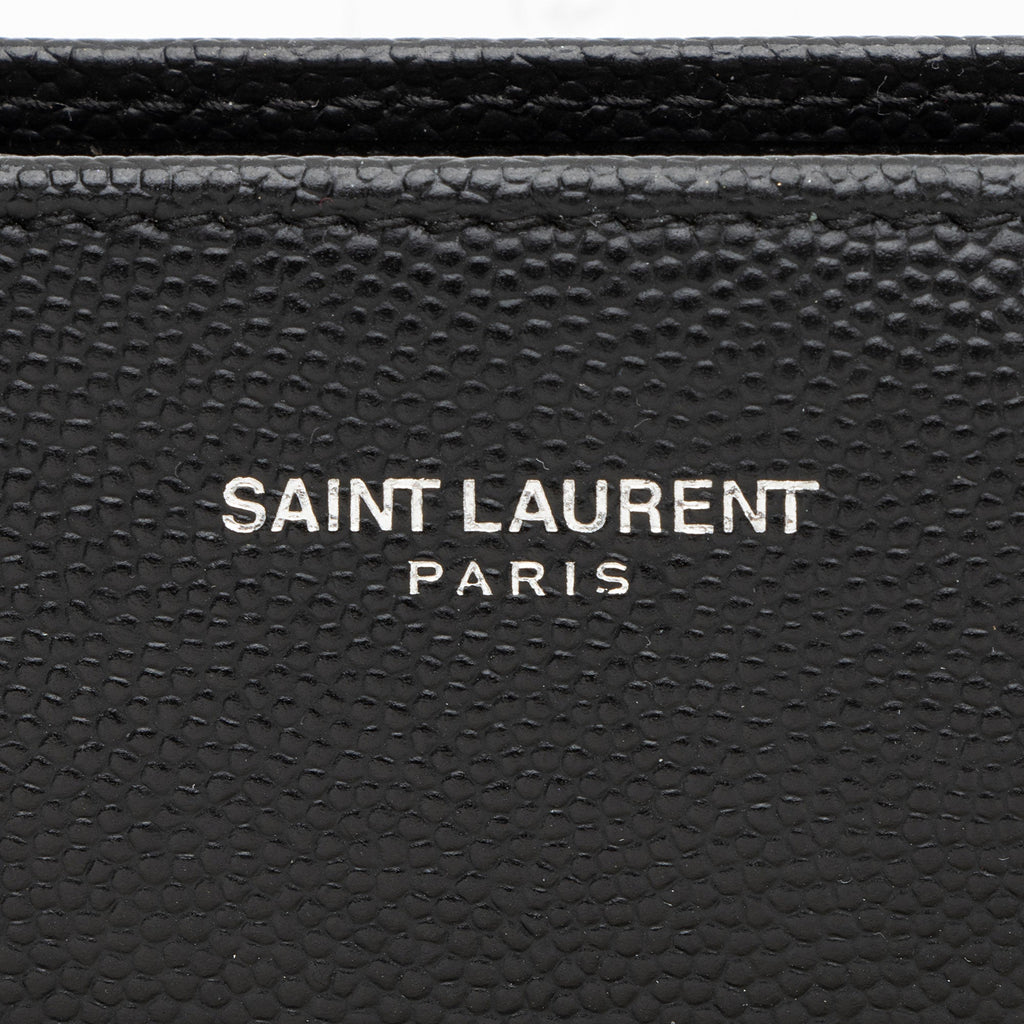 Saint Laurent Grain de Poudre Zip Around Wallet