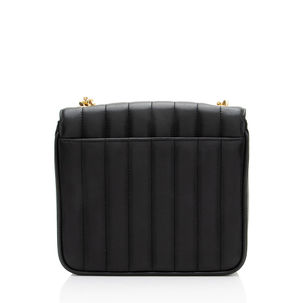 Saint Laurent Matalasse Calfskin Monogram Vicky Medium Shoulder Bag