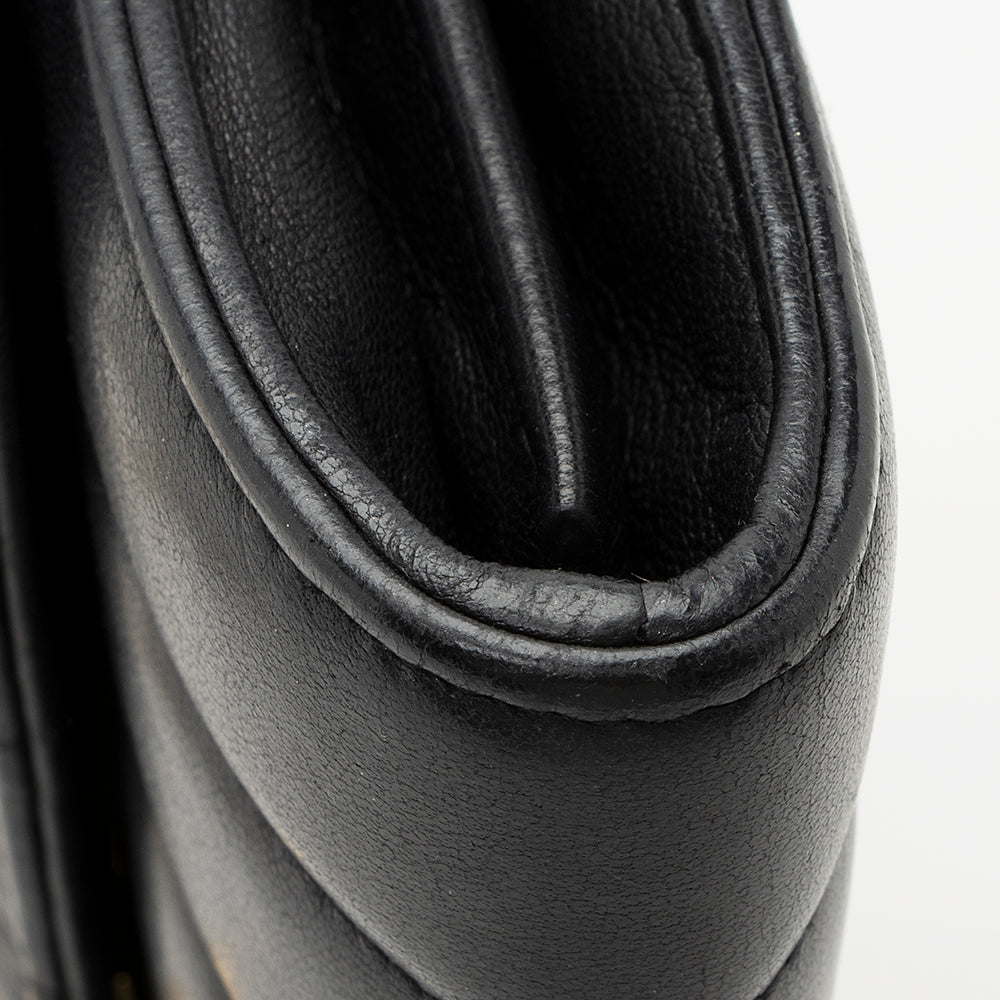 Saint Laurent Matalasse Calfskin Vicky Chain Wallet (SHF-21988)
