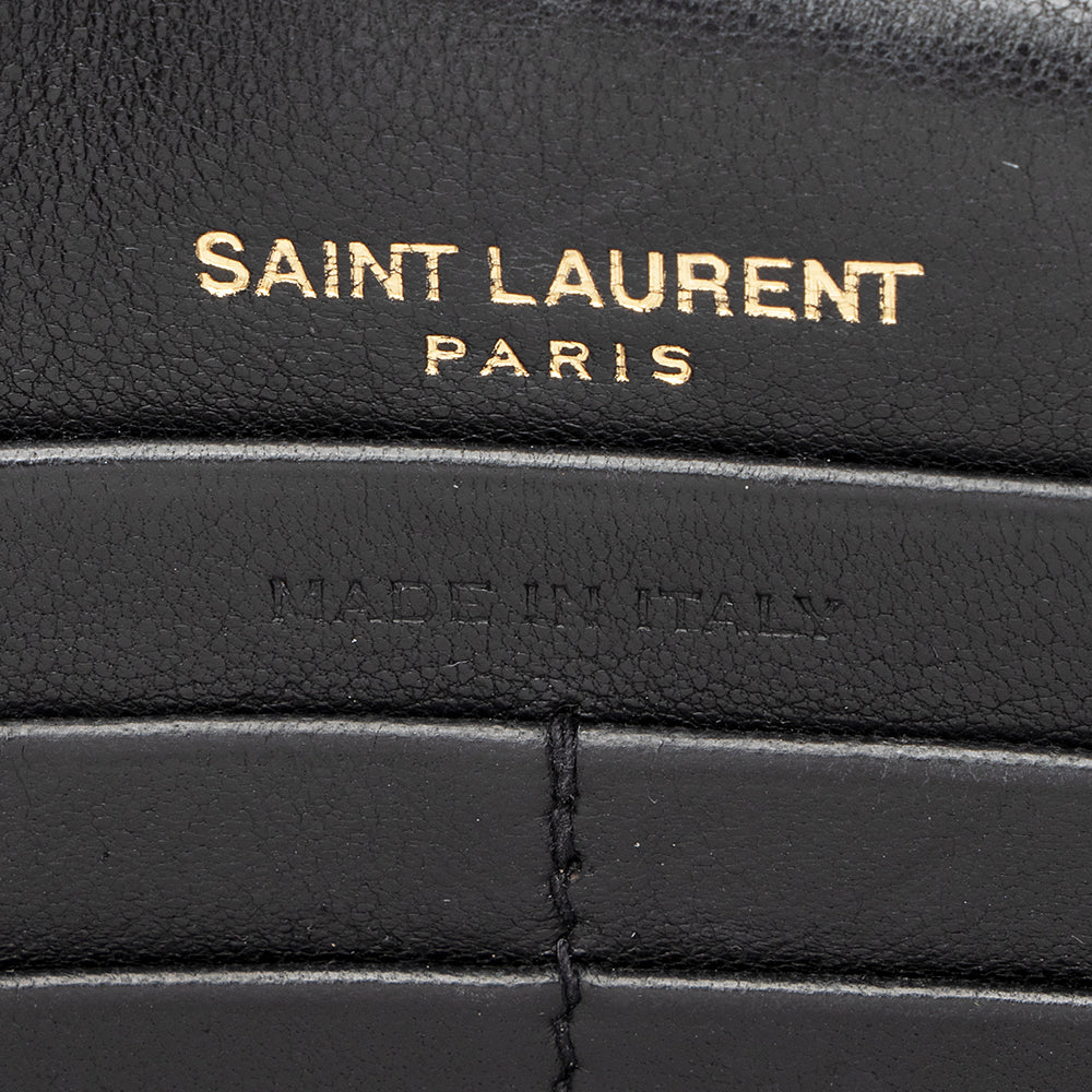 Saint Laurent Matalasse Calfskin Vicky Chain Wallet (SHF-21988)