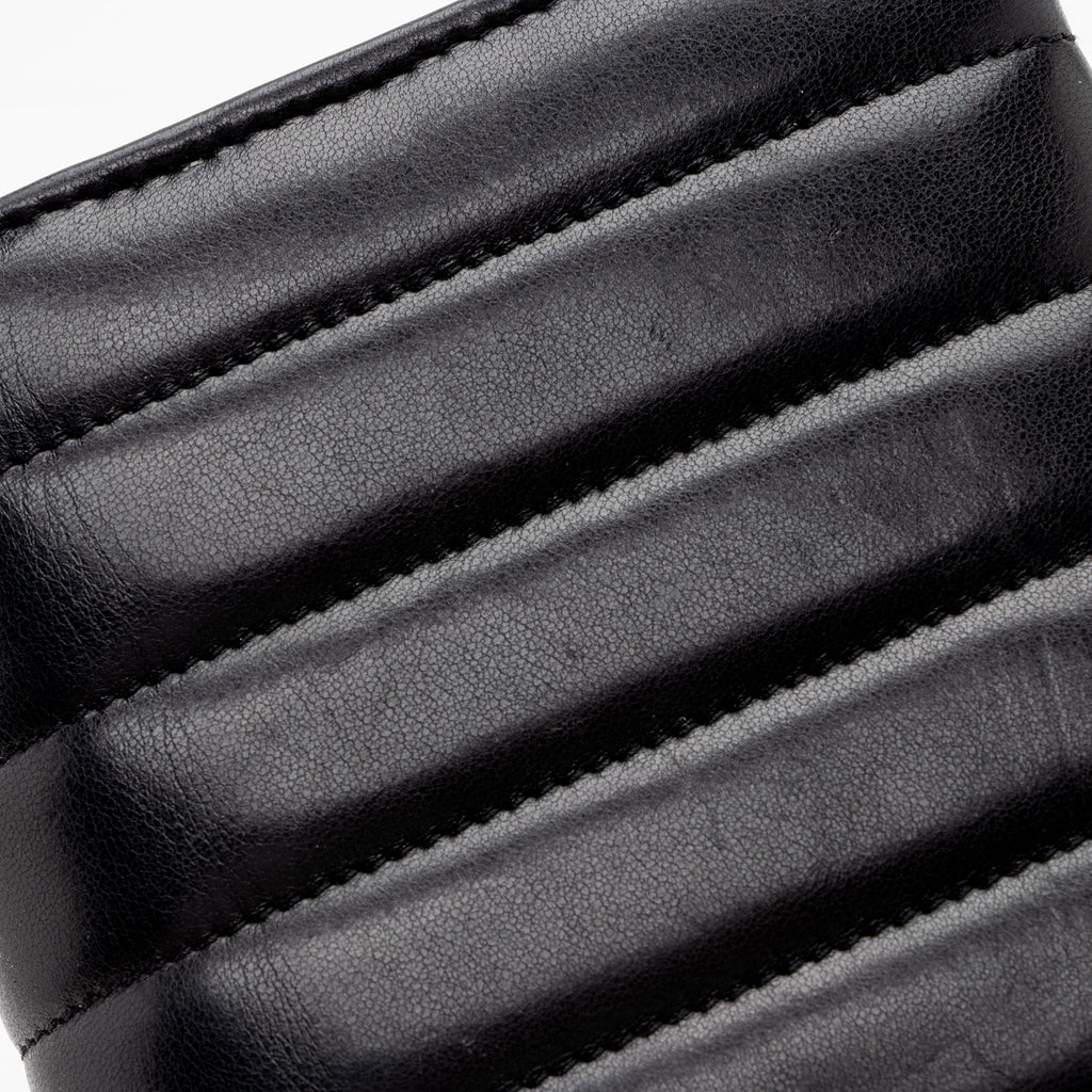 Saint Laurent Matalasse Calfskin Vicky Continental Wallet (SHF-22903)