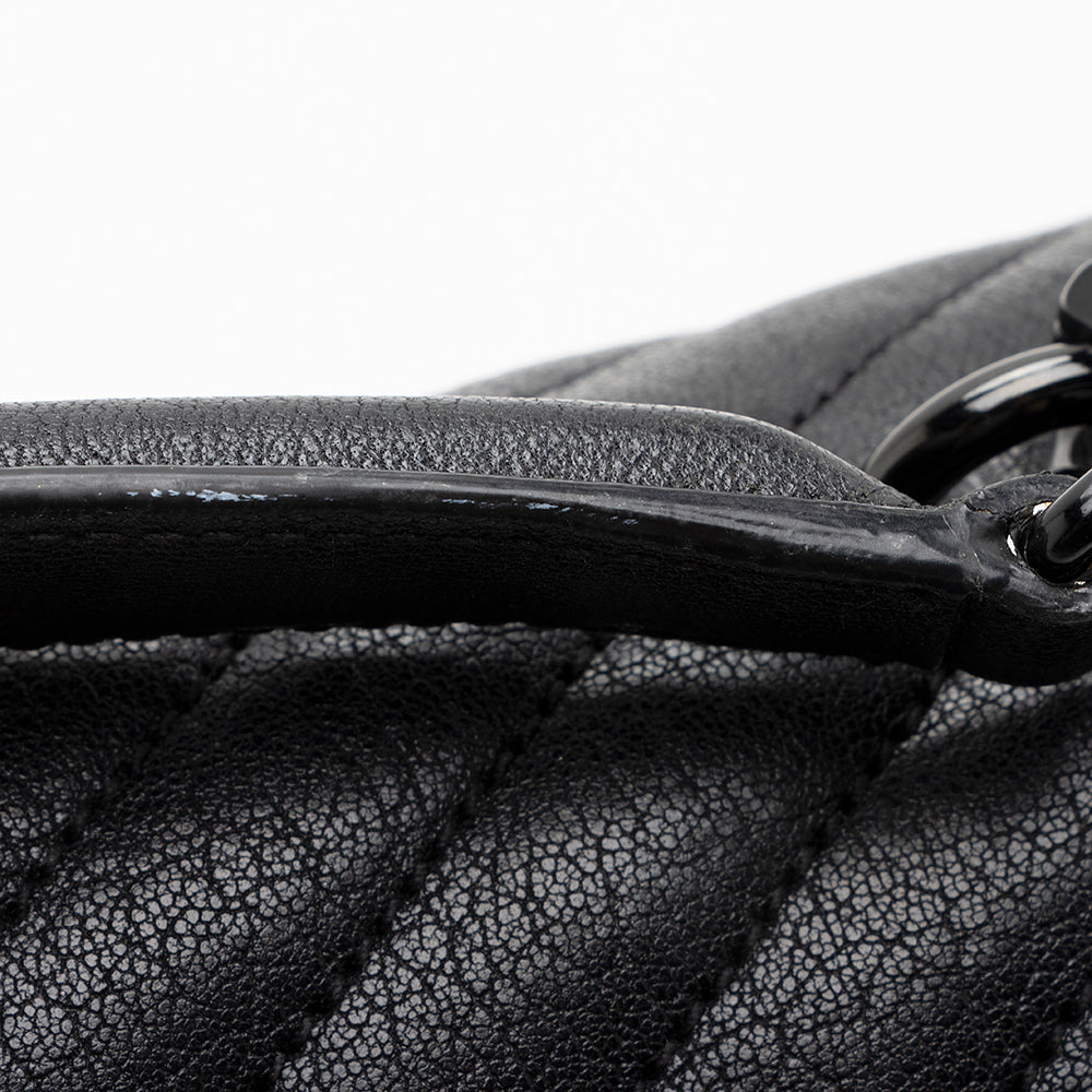 Saint Laurent Matelasse Calfskin Classic Monogram College Large Shoulder Bag (SHF-20904)