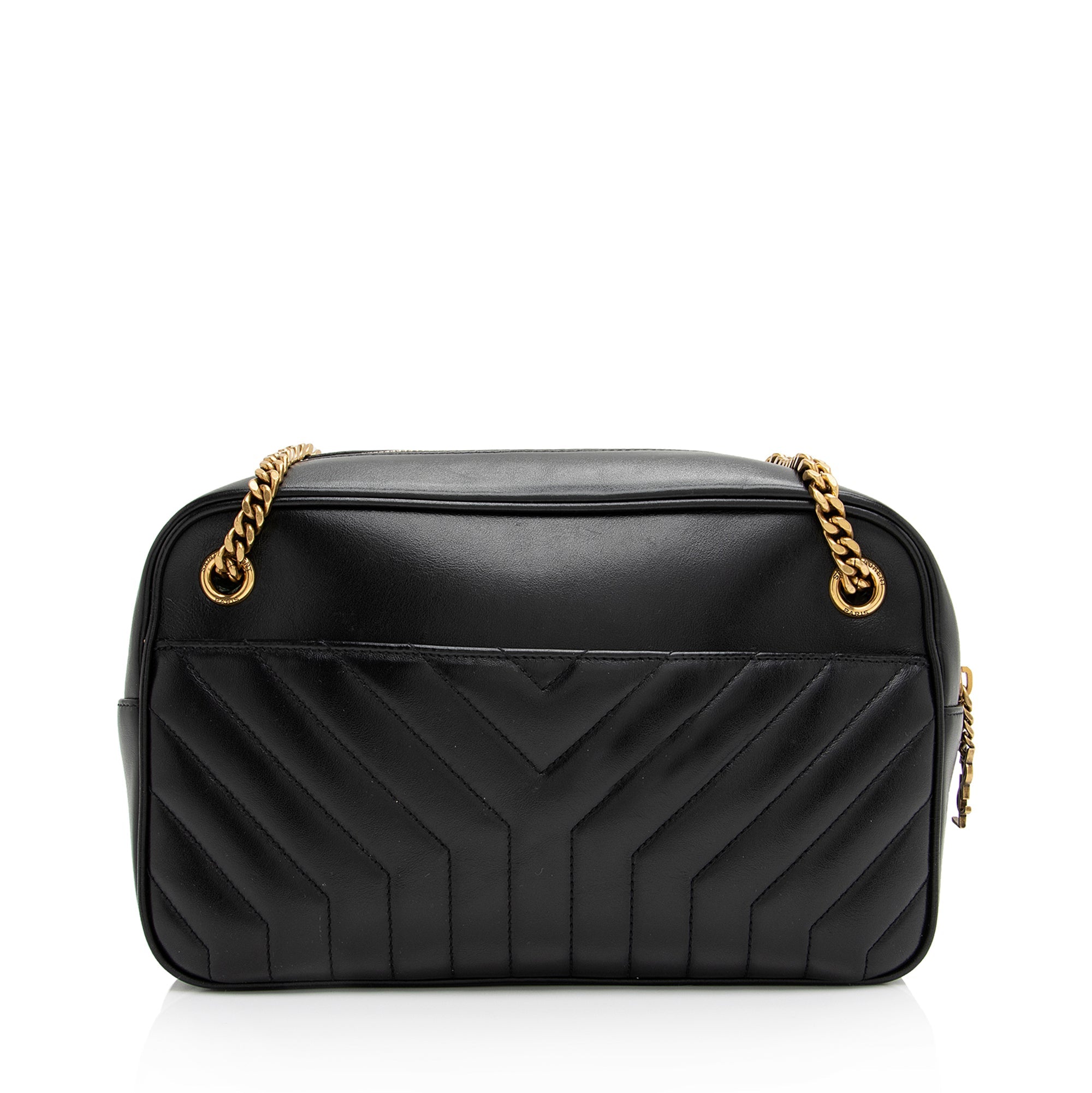 Saint Laurent Matelasse Calfskin Joan Large Camera Bag (SHF-23276)