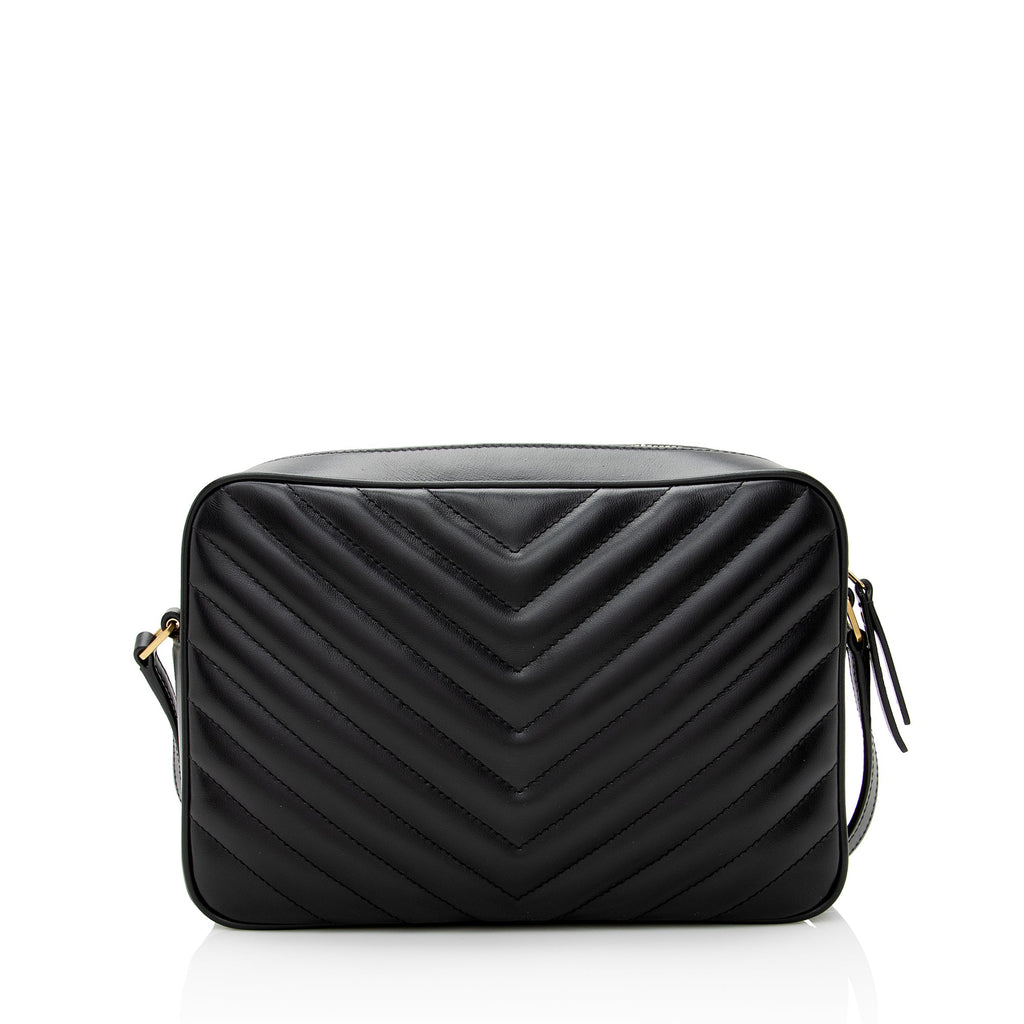 Saint Laurent Matelasse Calfskin Lou Camera Bag (SHF-22762)