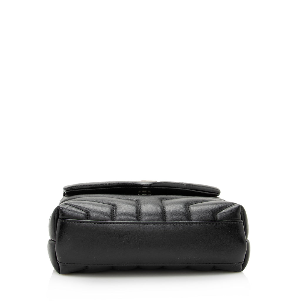 Saint Laurent Matelasse Calfskin LouLou Toy Crossbody Bag (SHF-22682)