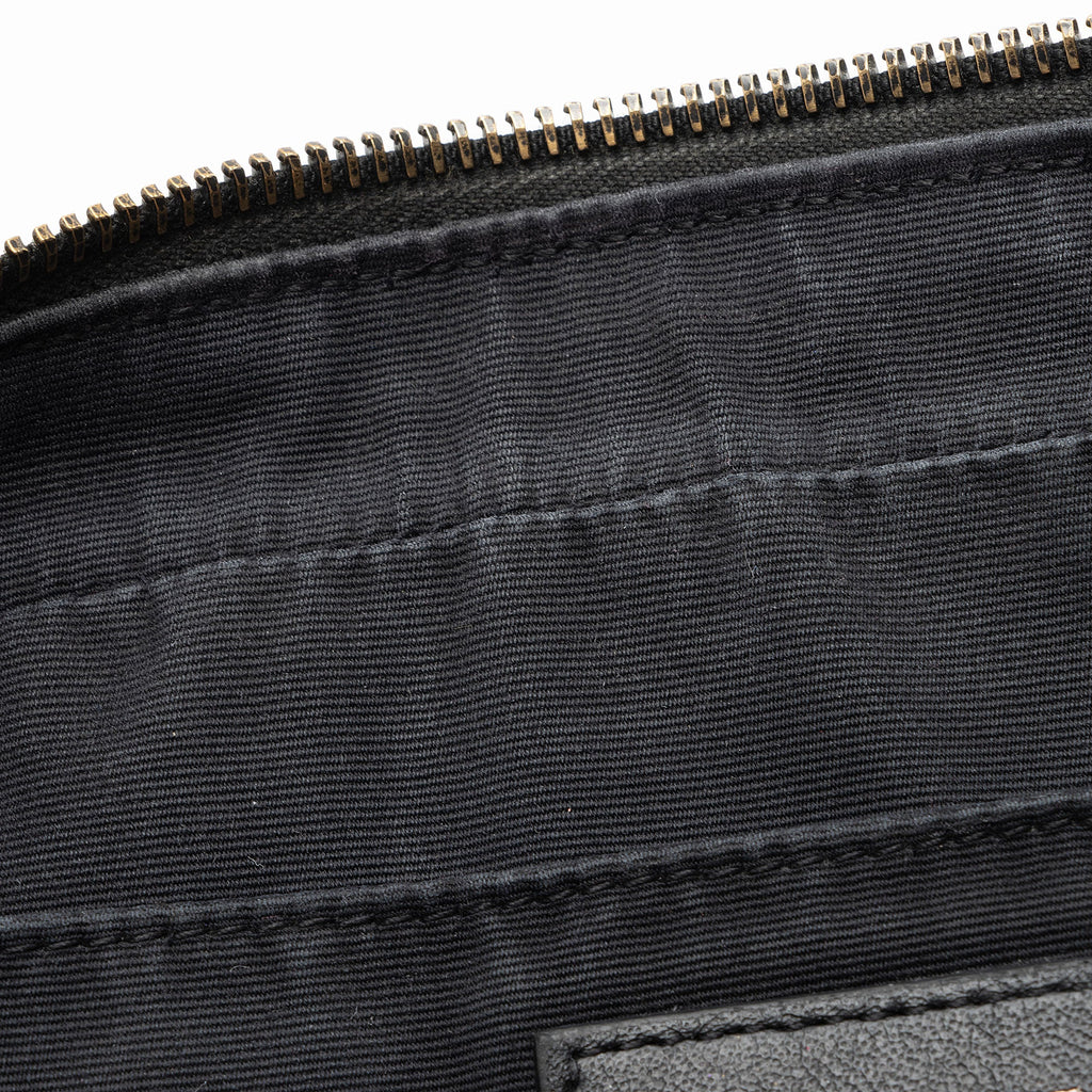 Saint Laurent Matelasse Calfskin Matte Black Monogram Lou Camera Bag (SHF-APSLqT)