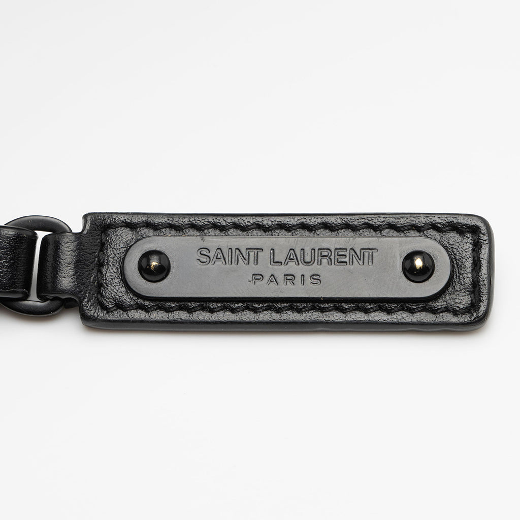 Saint Laurent Matelasse Calfskin Matte Black Monogram Lou Camera Bag (SHF-APSLqT)