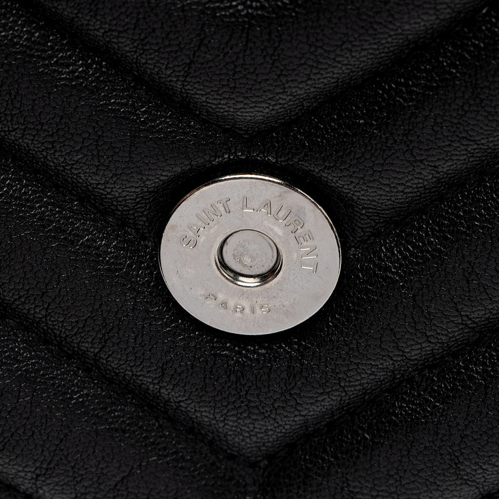 Saint Laurent Matelasse Calfskin Monogram College Large Shoulder Bag (SHF-gvwSDh)