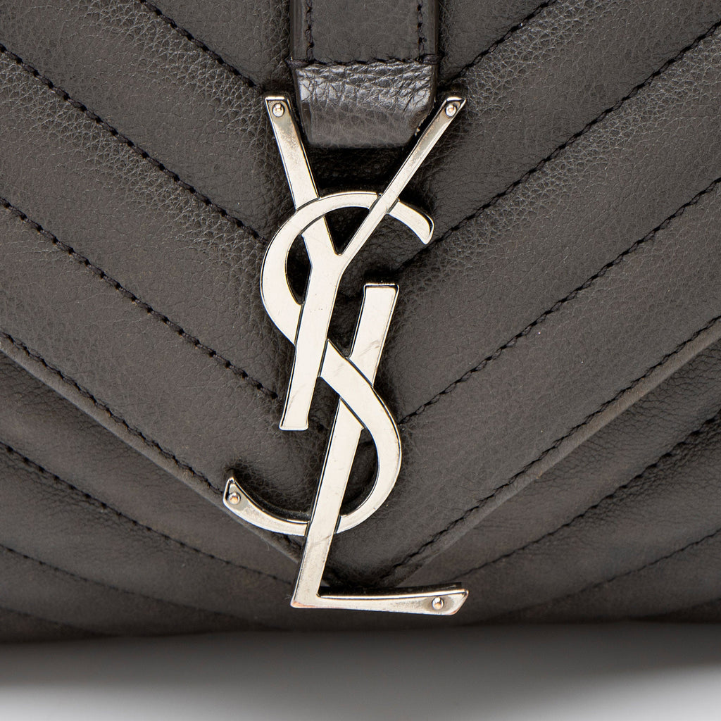 Saint Laurent Matelasse Calfskin Monogram College Large Shoulder Bag