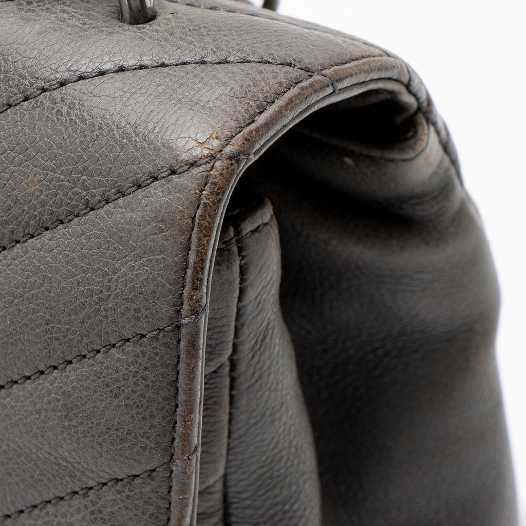 Saint Laurent Matelasse Calfskin Monogram College Large Shoulder Bag