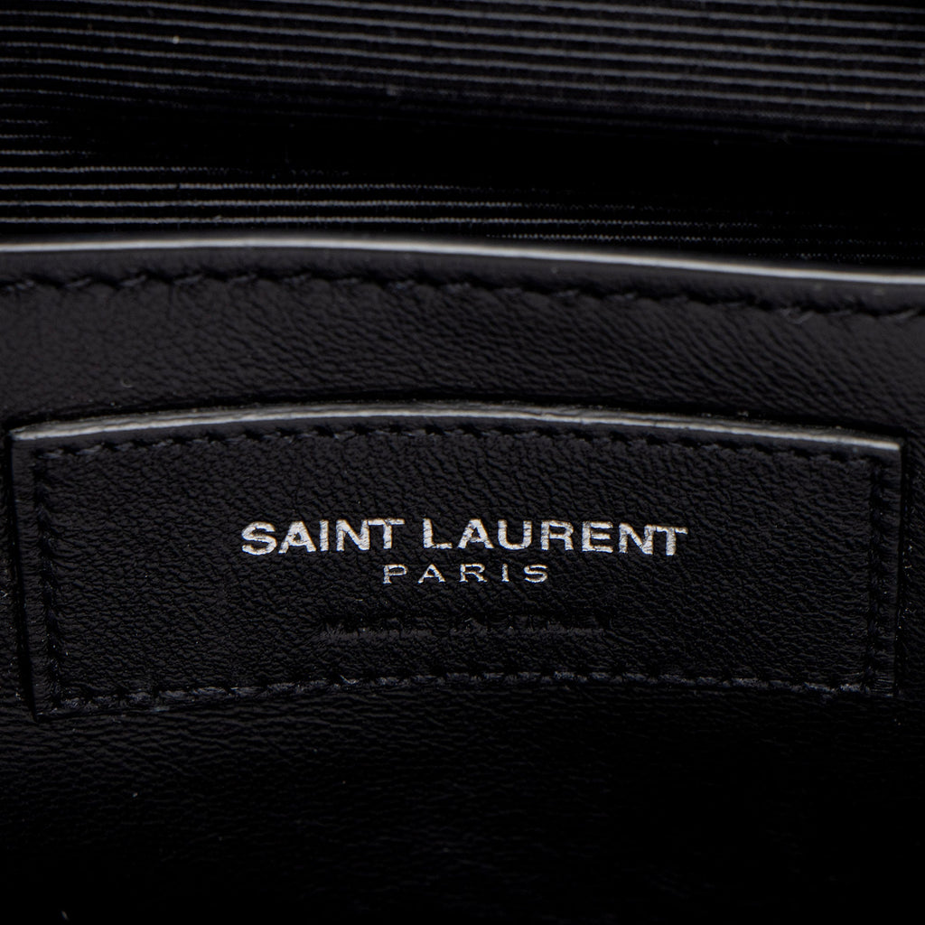 Saint Laurent Matelasse Calfskin Monogram College Large Shoulder Bag