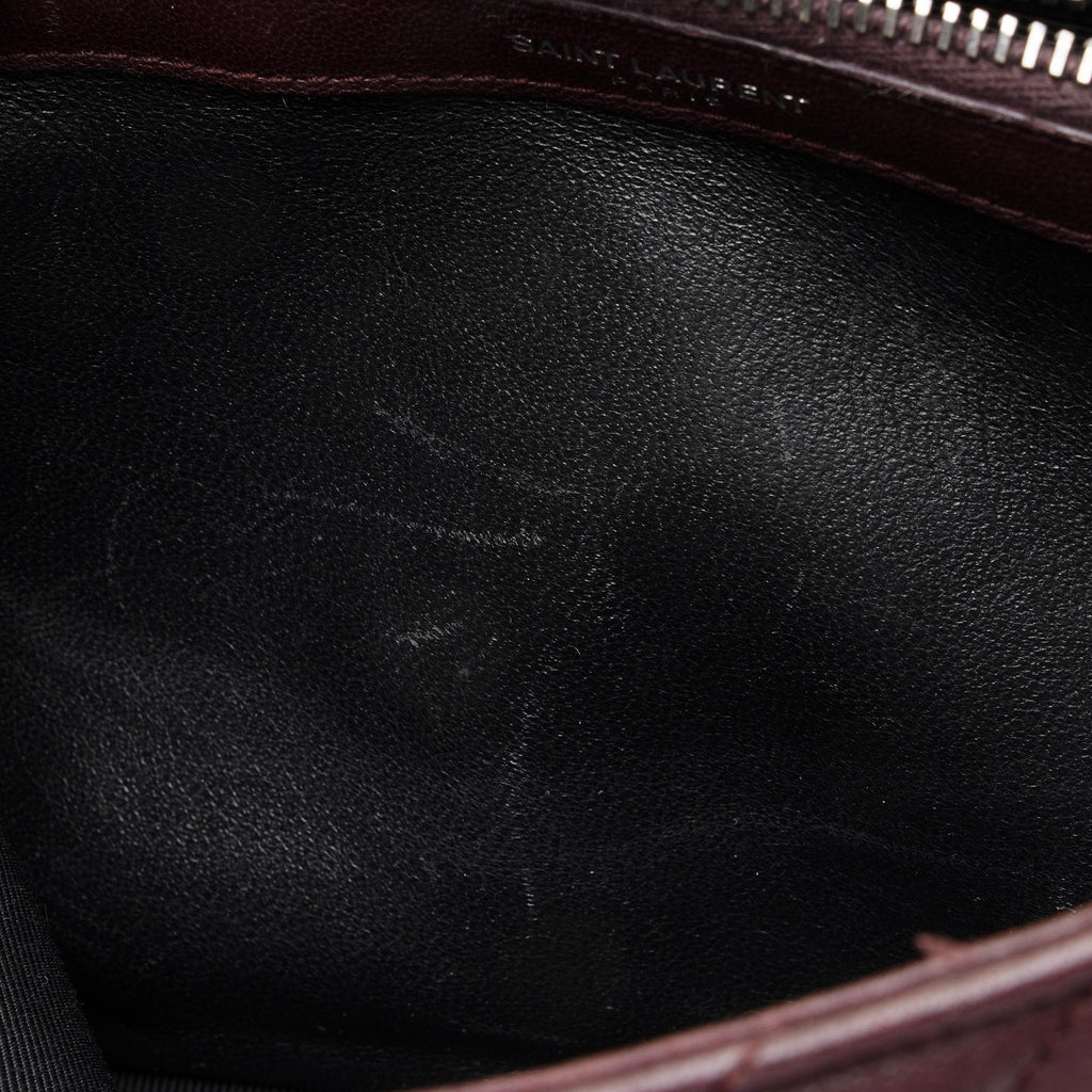 Saint Laurent Matelasse Calfskin Monogram College Medium Shoulder Bag