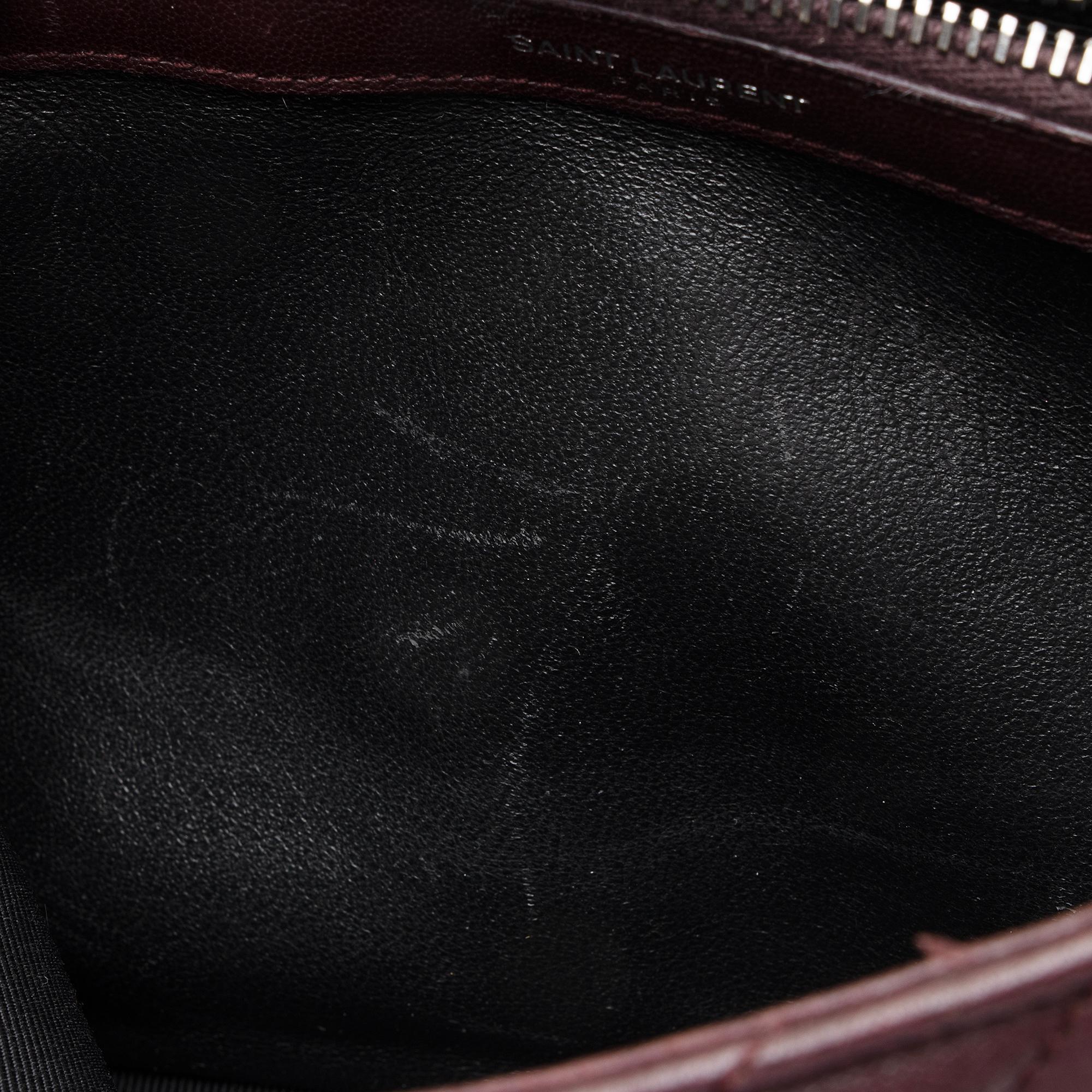 Saint Laurent Matelasse Calfskin Monogram College Medium Shoulder Bag