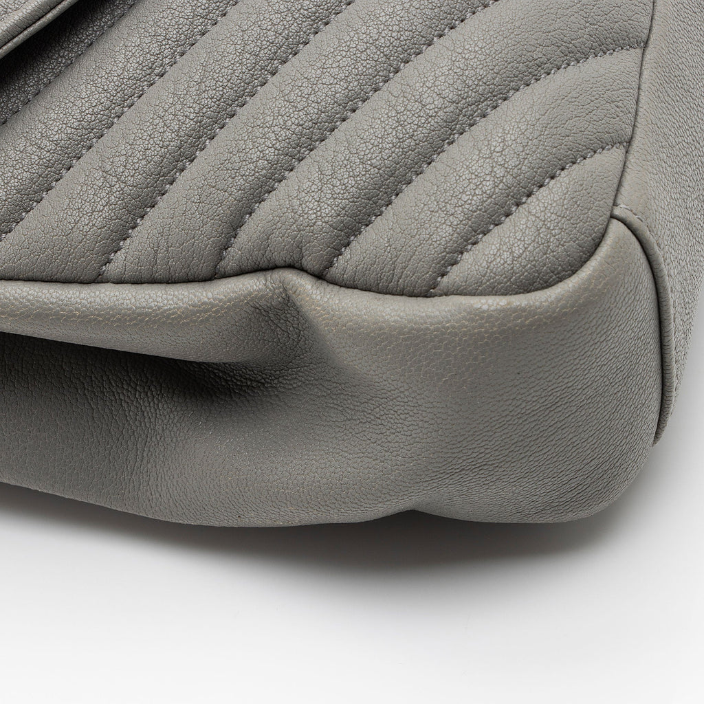 Saint Laurent Matelasse Calfskin Monogram College Medium Shoulder Bag (SHF-D2O1lS)