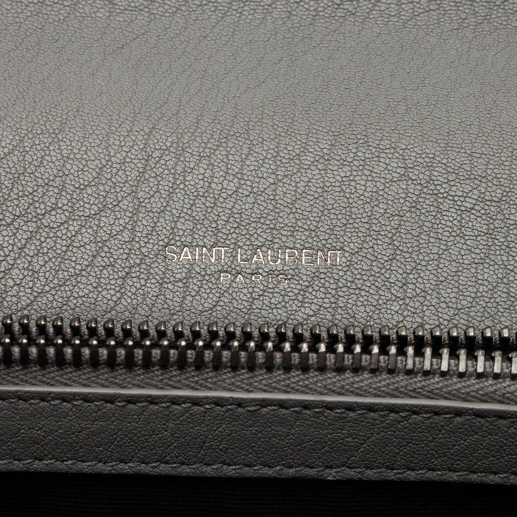 Saint Laurent Matelasse Calfskin Monogram College Medium Shoulder Bag (SHF-D2O1lS)