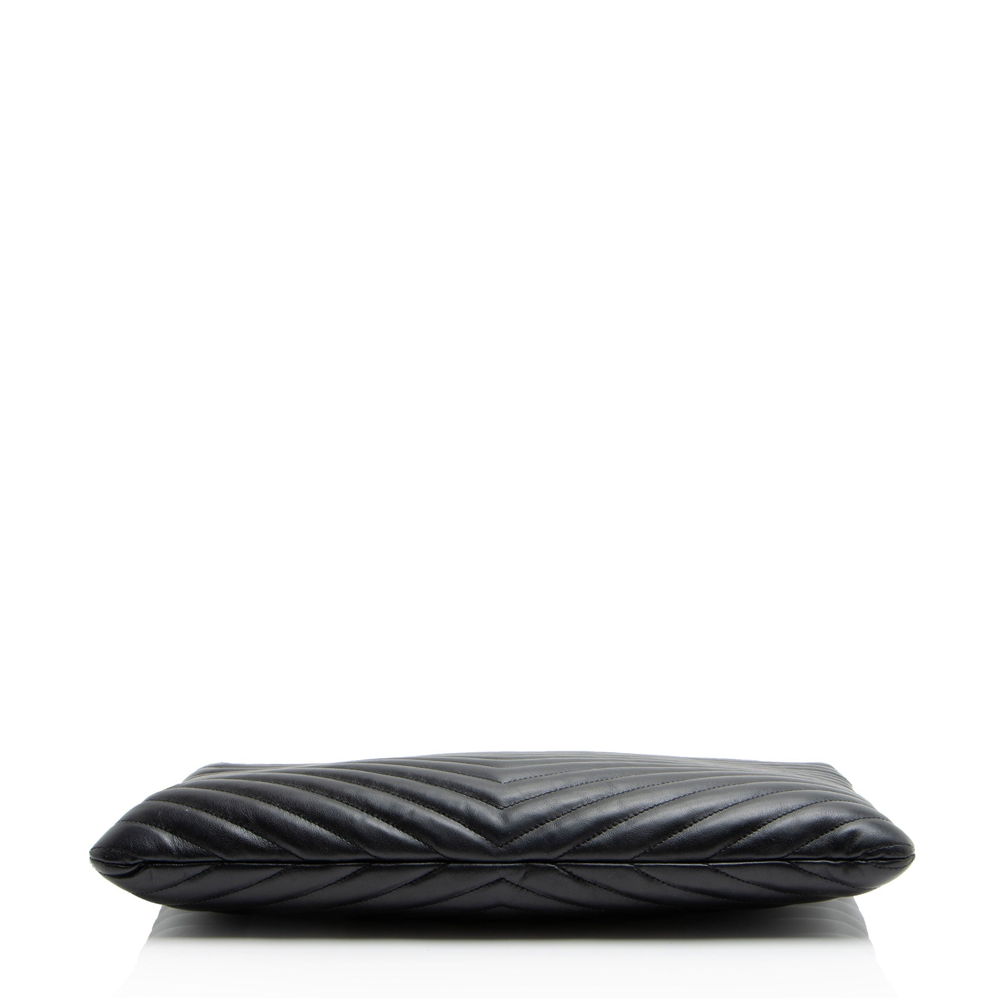 Saint Laurent Matelasse Calfskin Monogram Large Wristlet