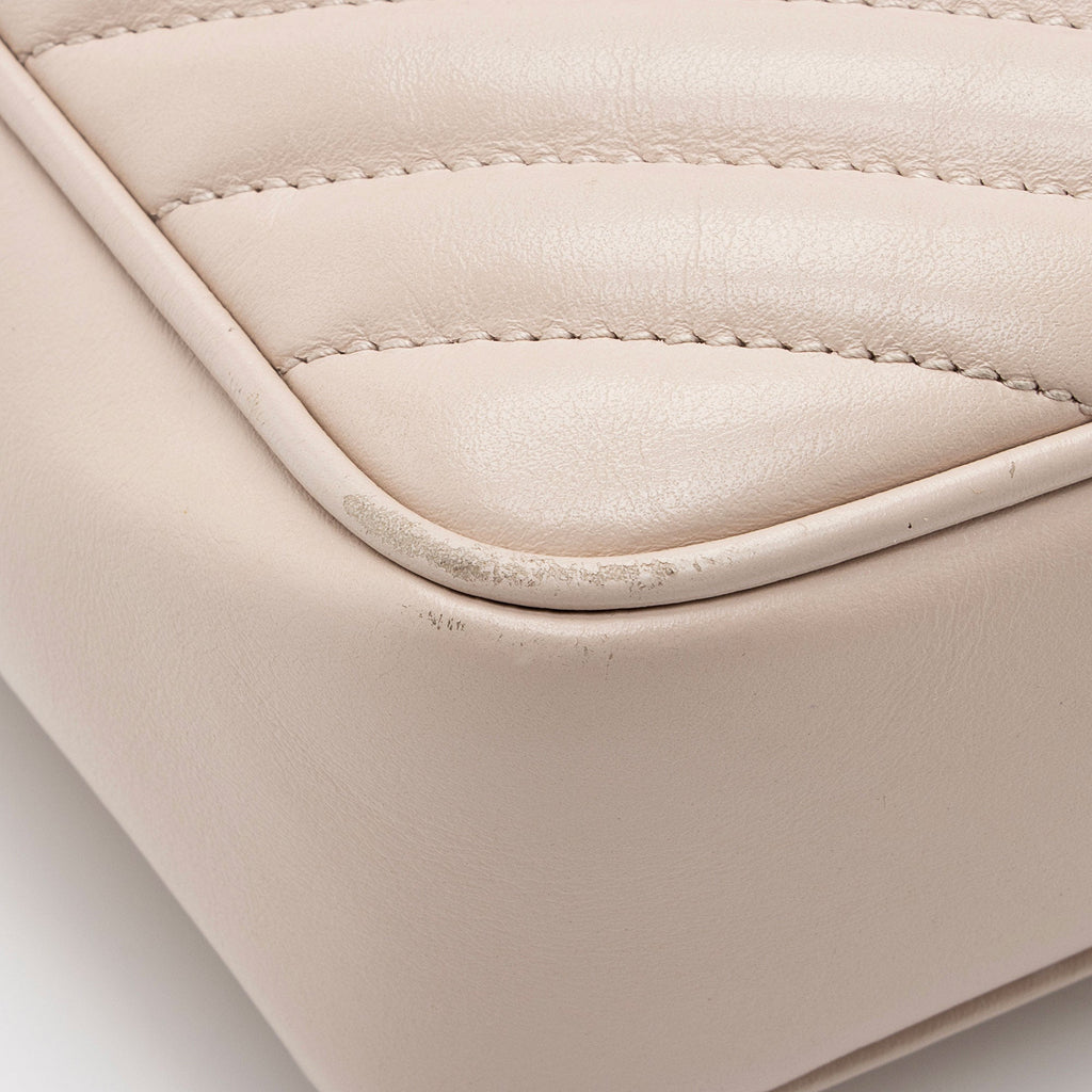 Saint Laurent Matelasse Calfskin Monogram Lou Camera Bag - FINAL SALE (SHF-pag728)