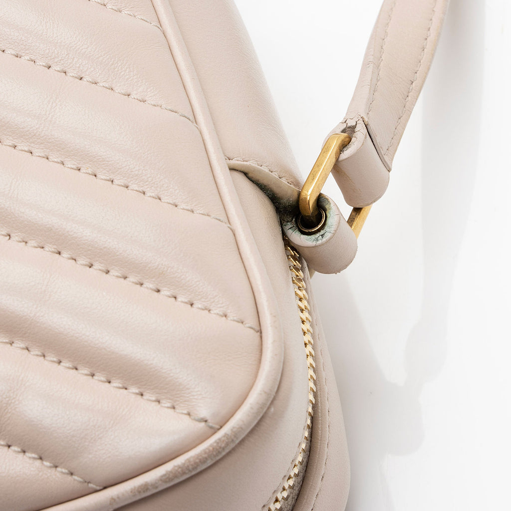 Saint Laurent Matelasse Calfskin Monogram Lou Camera Bag - FINAL SALE (SHF-pag728)