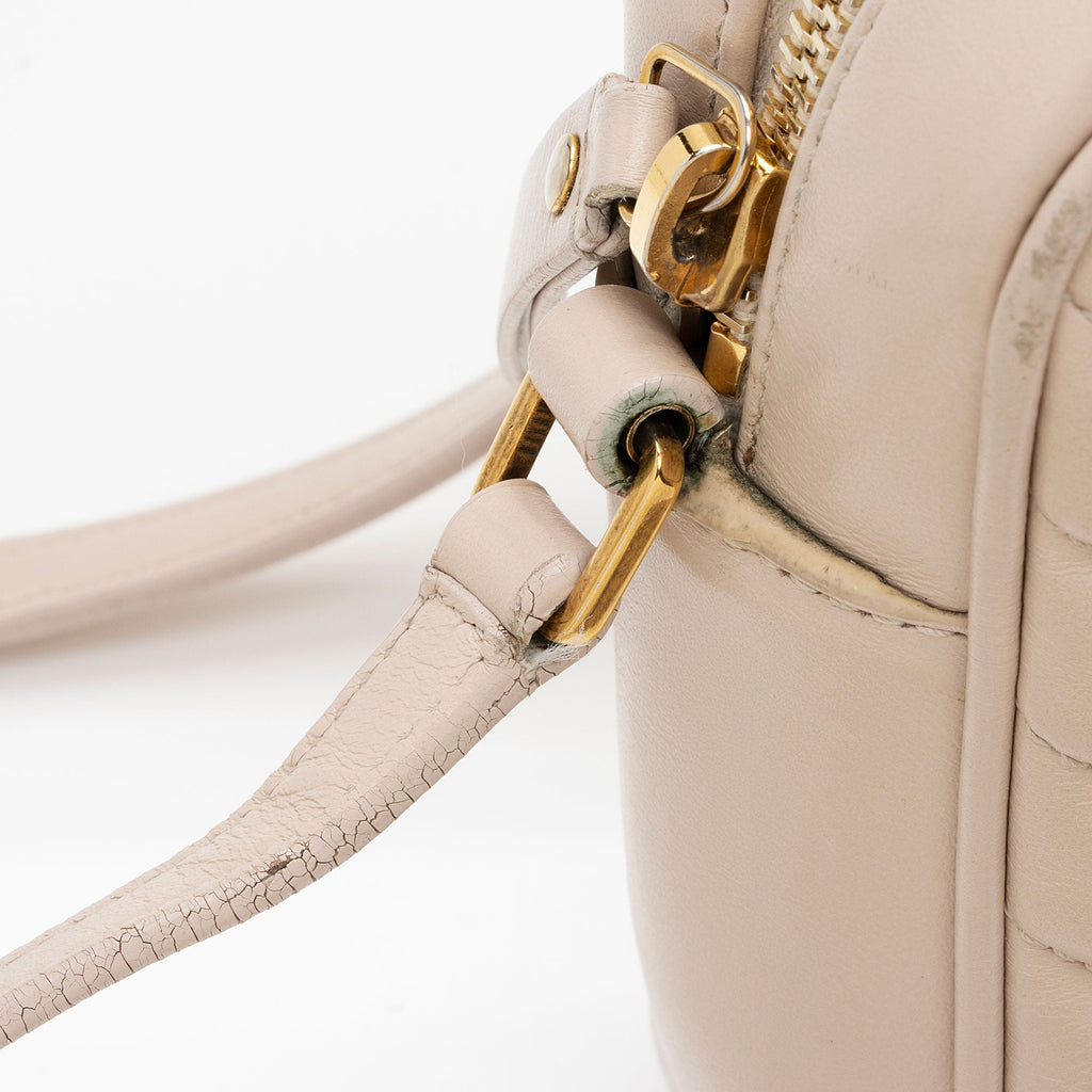 Saint Laurent Matelasse Calfskin Monogram Lou Camera Bag - FINAL SALE (SHF-pag728)
