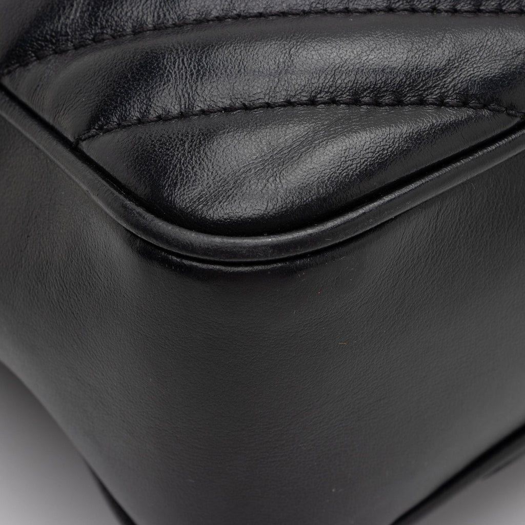Saint Laurent Matelasse Calfskin Monogram Lou Camera Bag (SHF-017geY)
