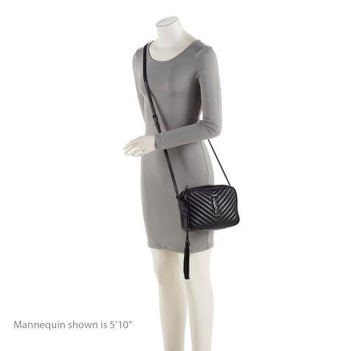Saint Laurent Matelasse Calfskin Monogram Lou Camera Bag (SHF-pLUzLE)