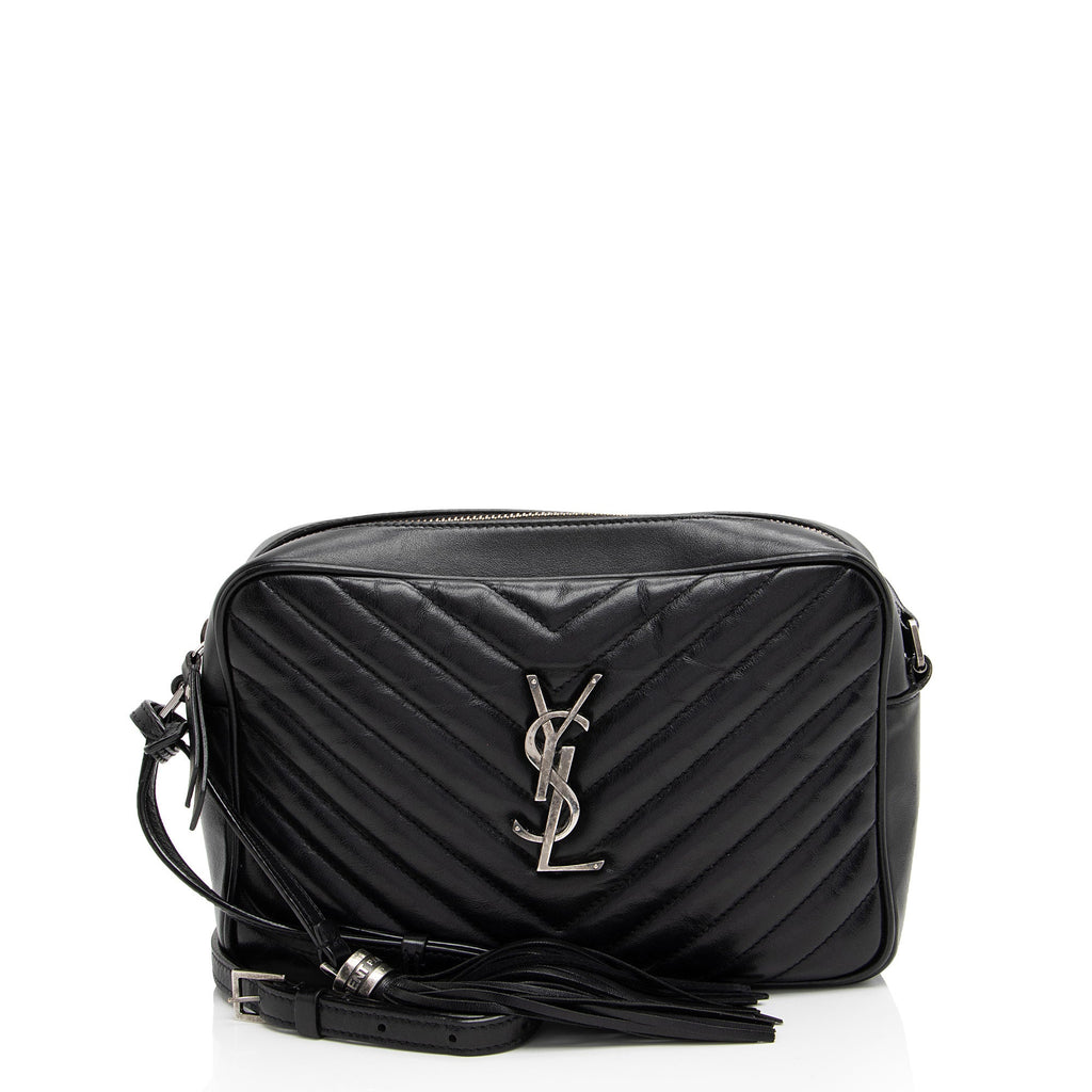 Saint Laurent Matelasse Calfskin Monogram Lou Camera Bag (SHF-ZcEqKL)