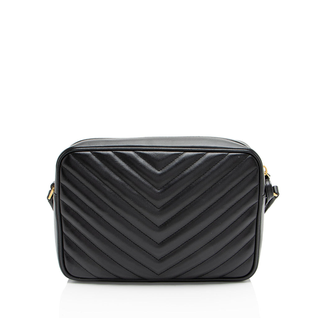 Saint Laurent Matelasse Calfskin Monogram Lou Camera Bag