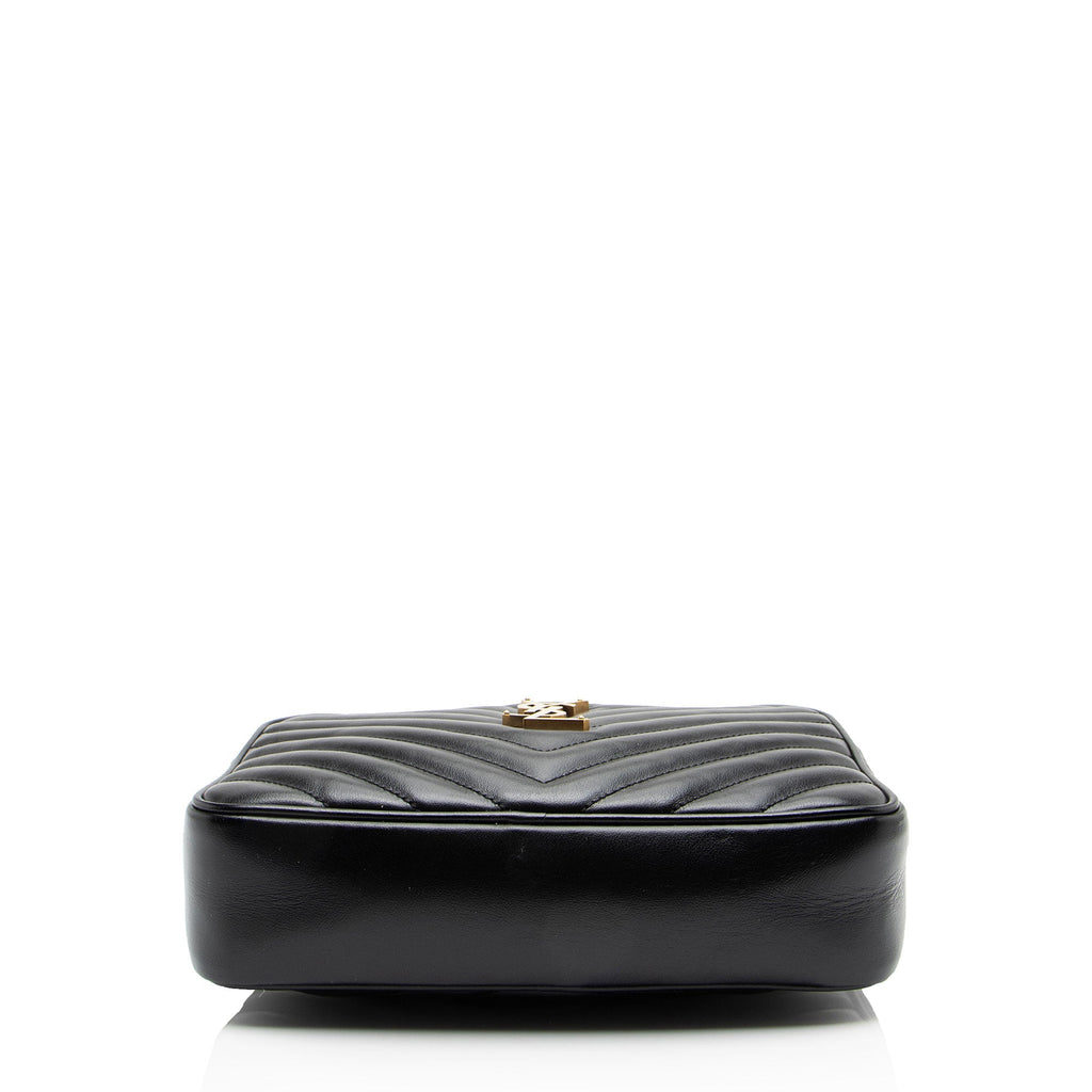 Saint Laurent Matelasse Calfskin Monogram Lou Camera Bag