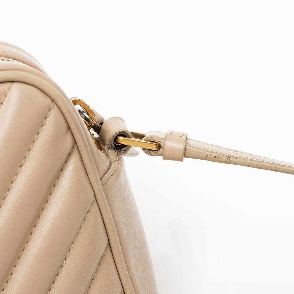 Saint Laurent Matelasse Calfskin Monogram Lou Camera Bag