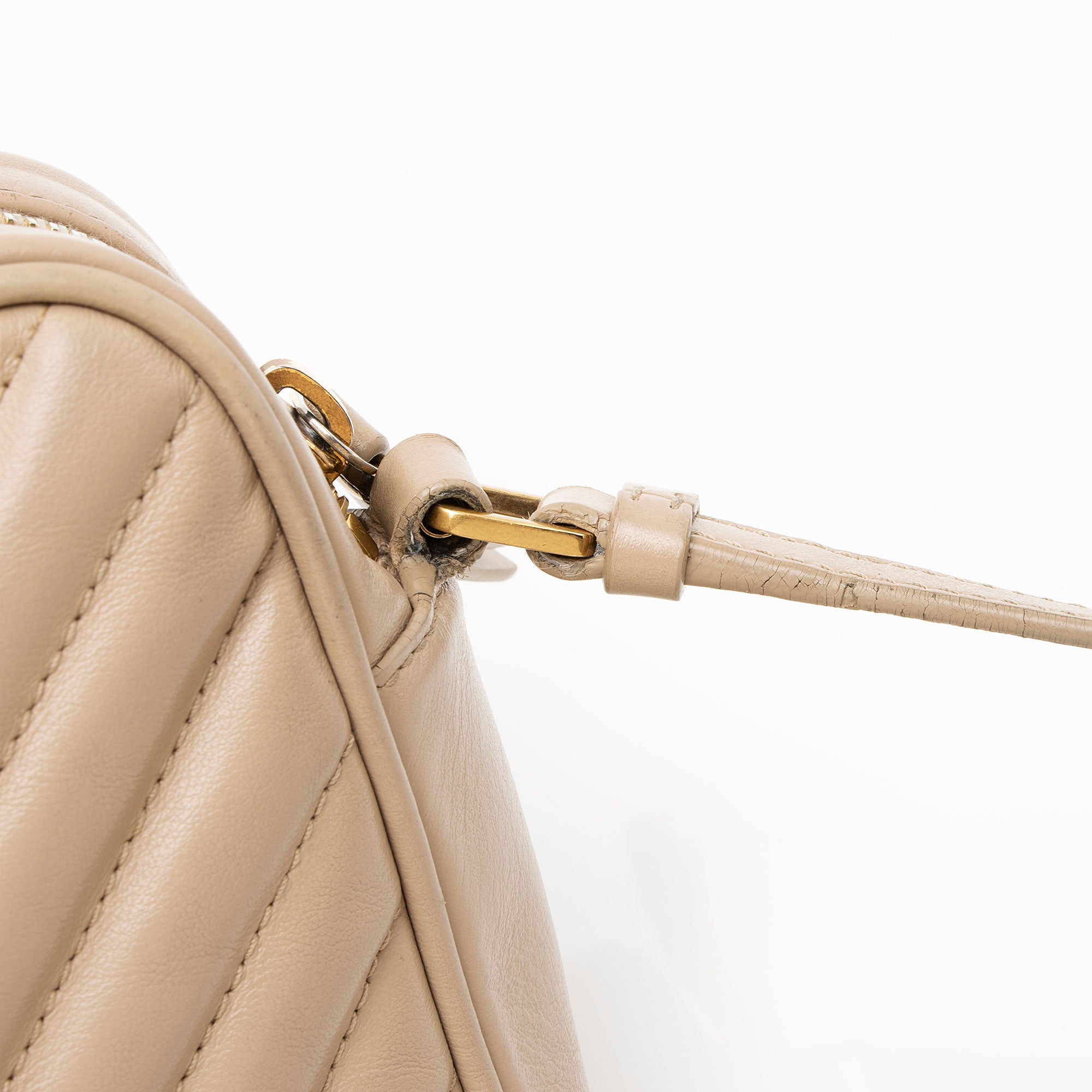 Saint Laurent Matelasse Calfskin Monogram Lou Camera Bag