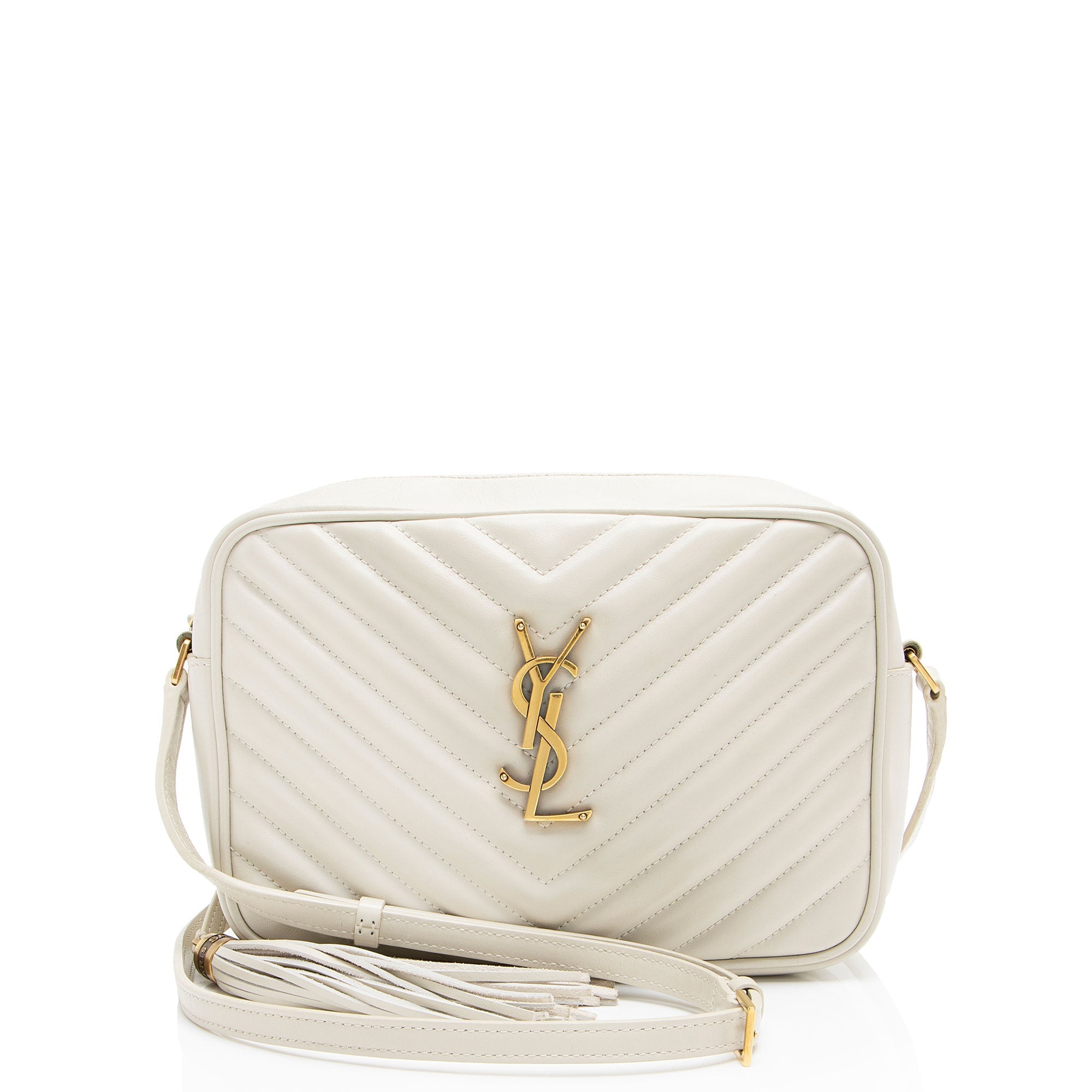 Saint Laurent Matelasse Calfskin Monogram Lou Camera Bag