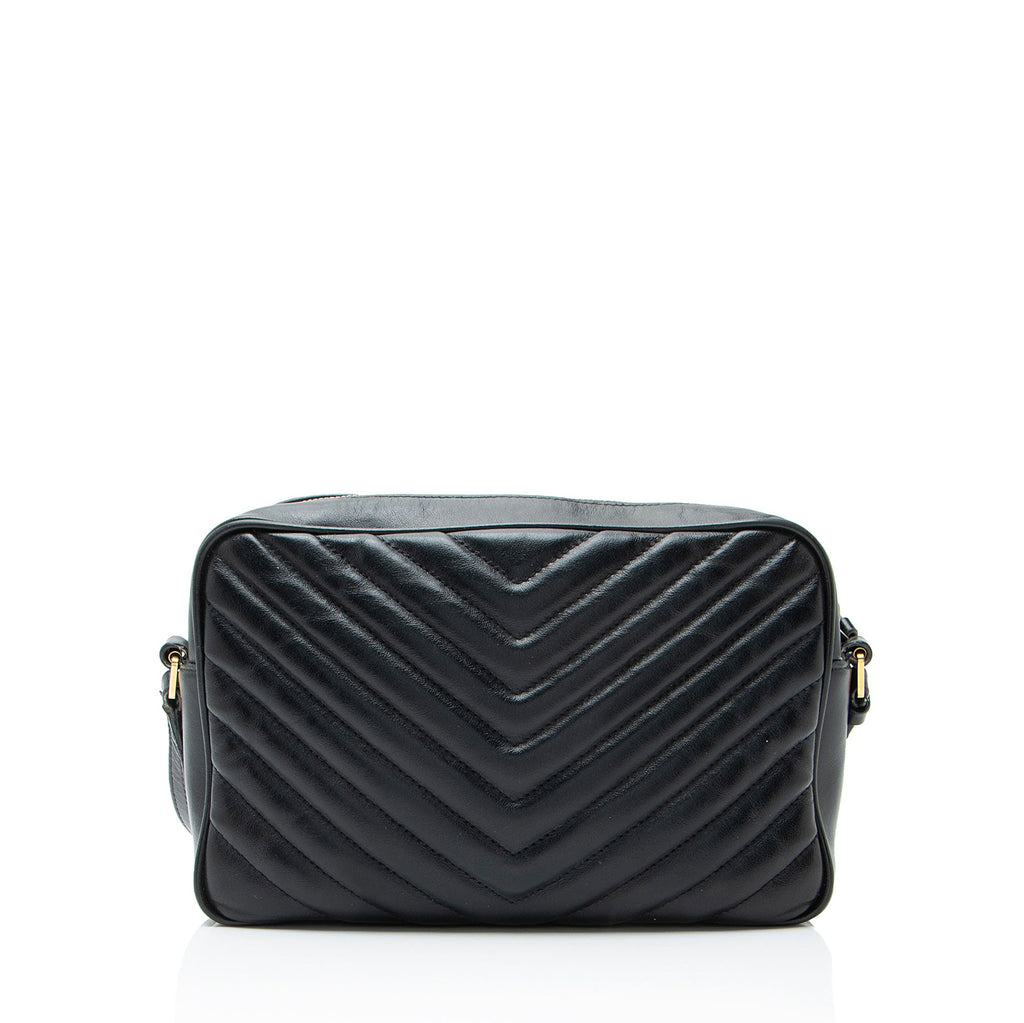 Saint Laurent Matelasse Calfskin Monogram Lou Camera Bag
