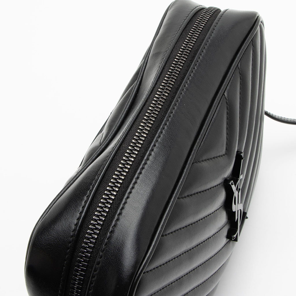 Saint Laurent Matelasse Calfskin Monogram Lou Camera Bag