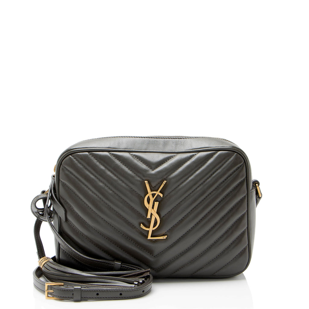 Saint Laurent Matelasse Calfskin Monogram Lou Camera Bag