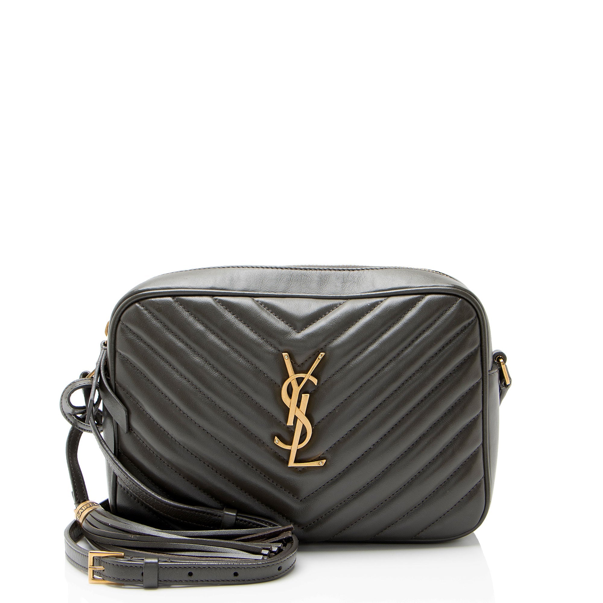 Saint Laurent Matelasse Calfskin Monogram Lou Camera Bag